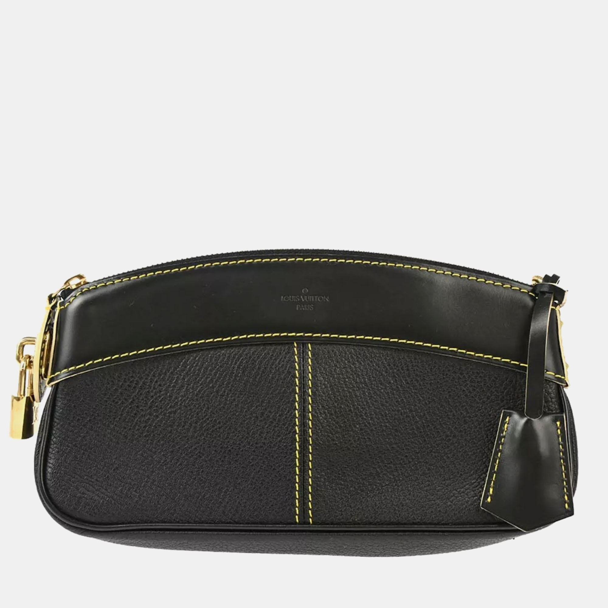 

Louis Vuitton Black Suhali Lockit Clutch Bag