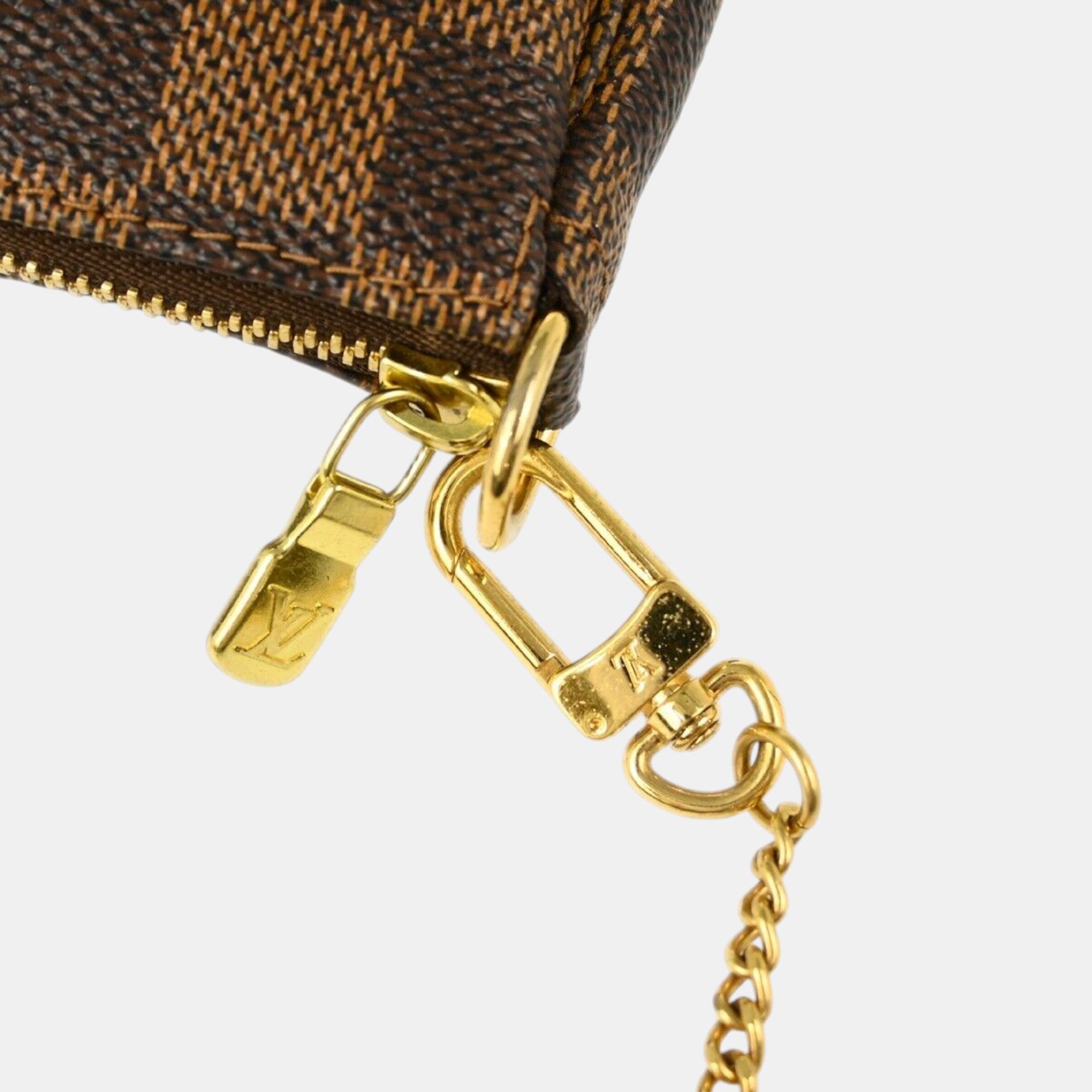 Louis Vuitton Damier T&B Mini Pochette Accessoires Handbag 