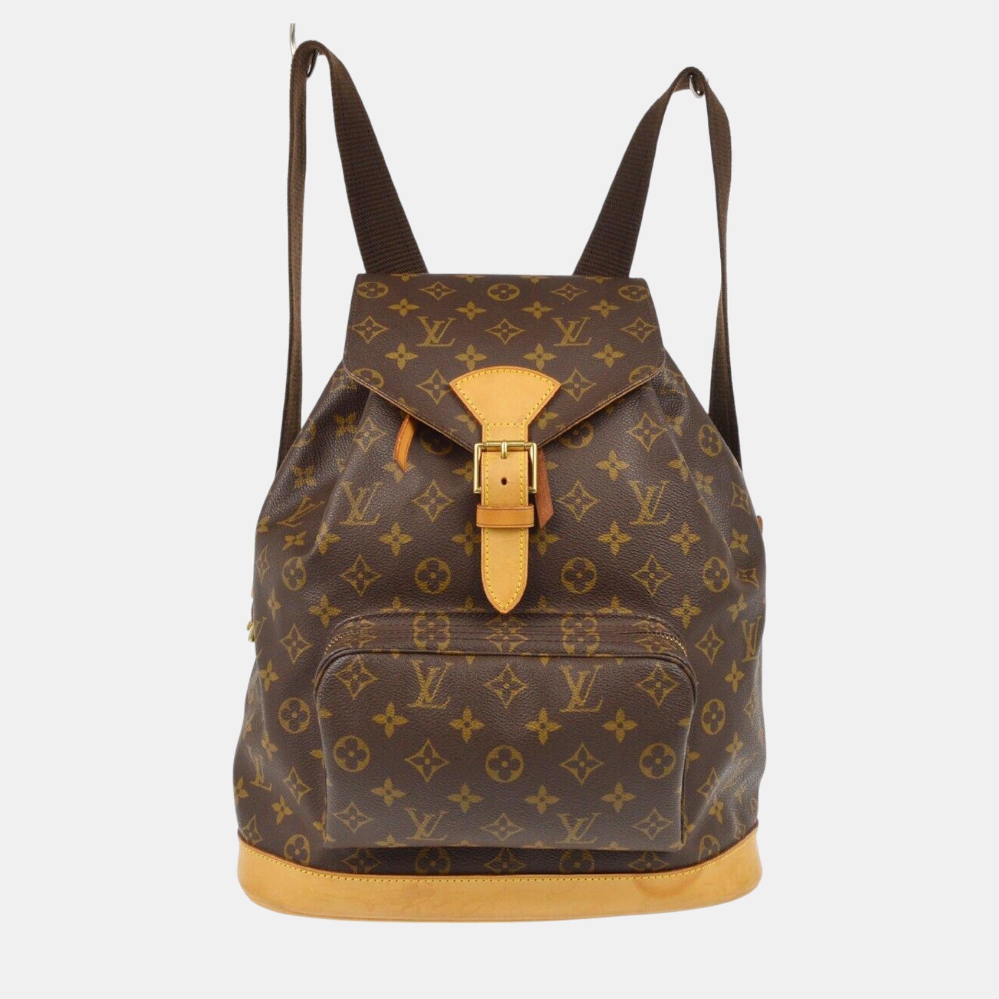 

Louis Vuitton Brown Monogram Montsouris Backpack