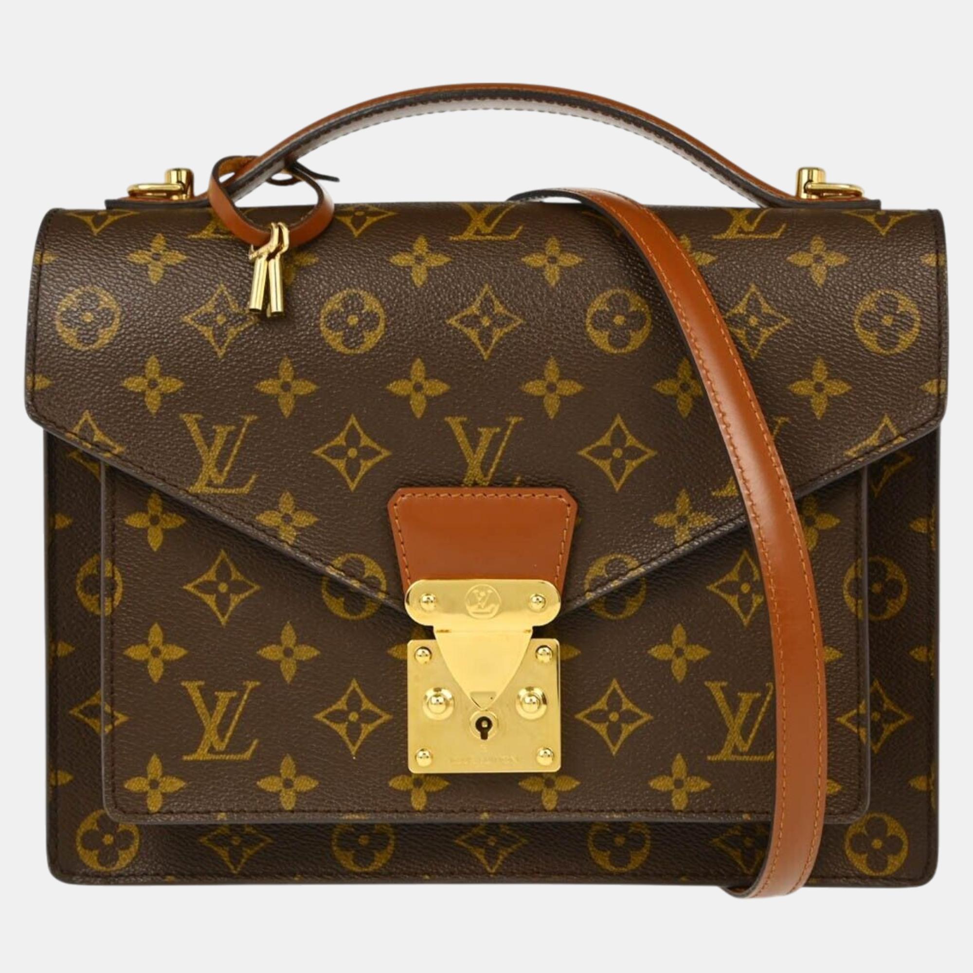 

Louis Vuitton Monogram Monceau 28 Business Handbag, Brown