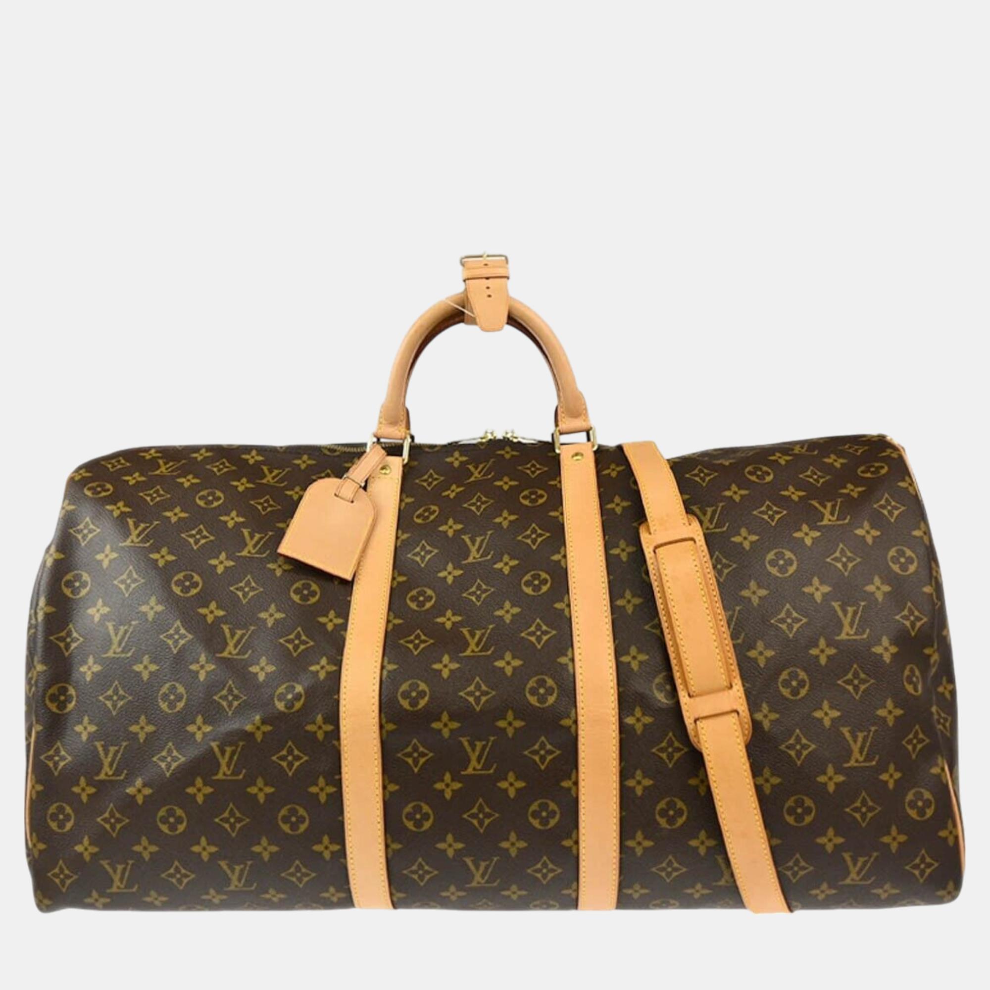 

Louis Vuitton Monogram Keepall Bandouliere 60 Duffle bag, Brown