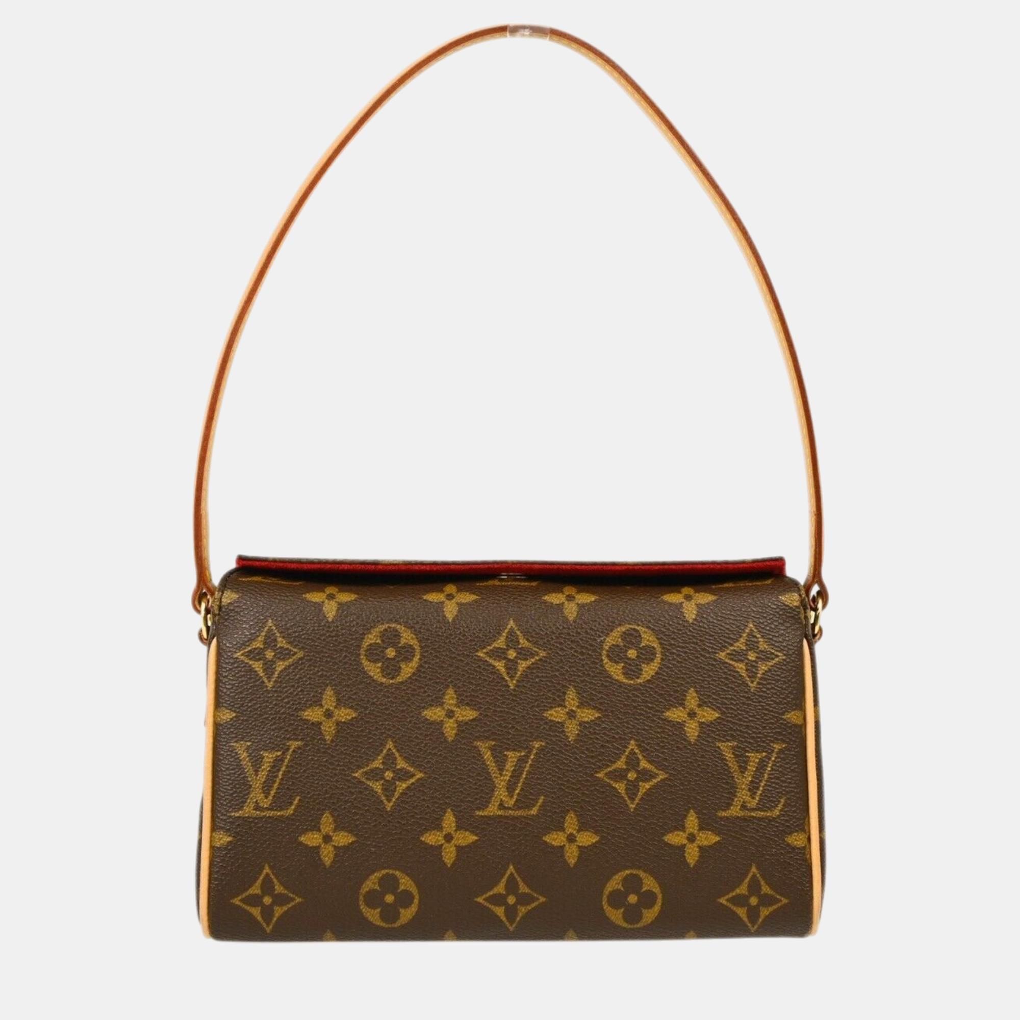 

Louis Vuitton Brown Monogram Canvas Recital Handbag