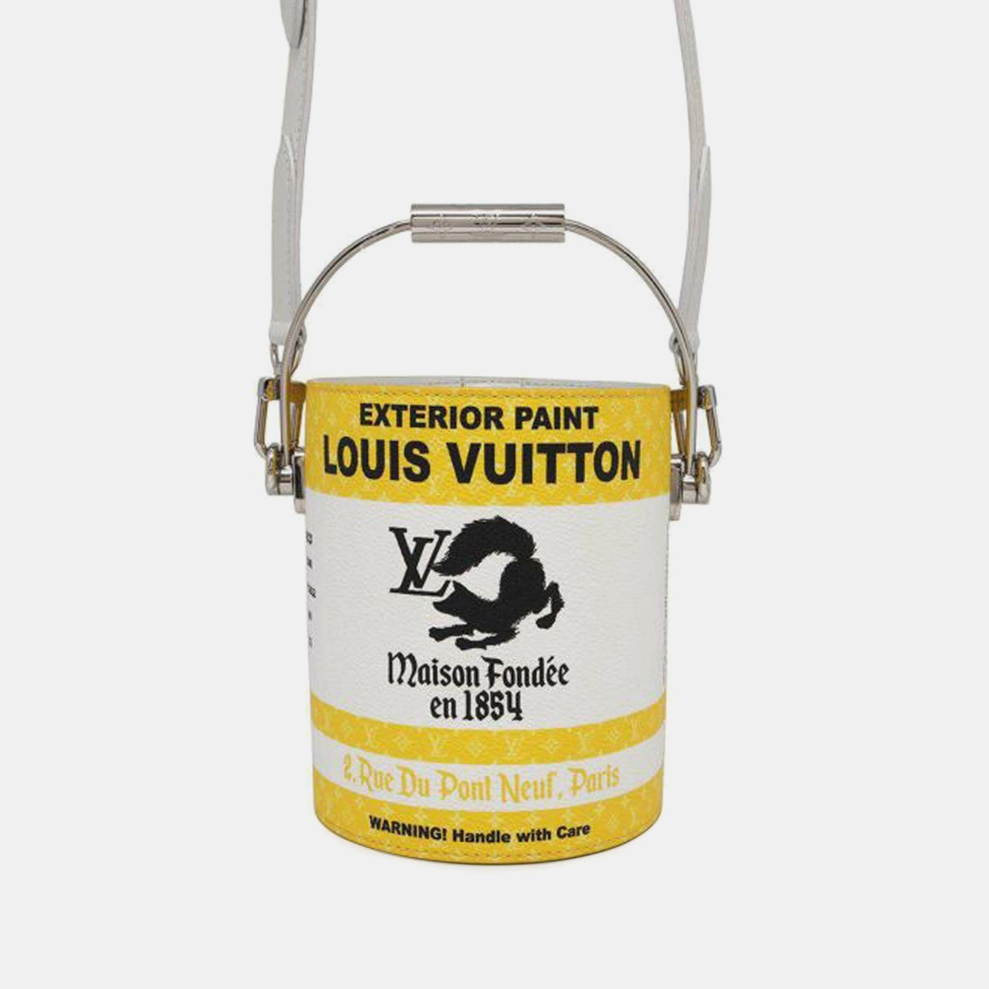 

Louis Vuitton White Yellow Monogram Paint Can