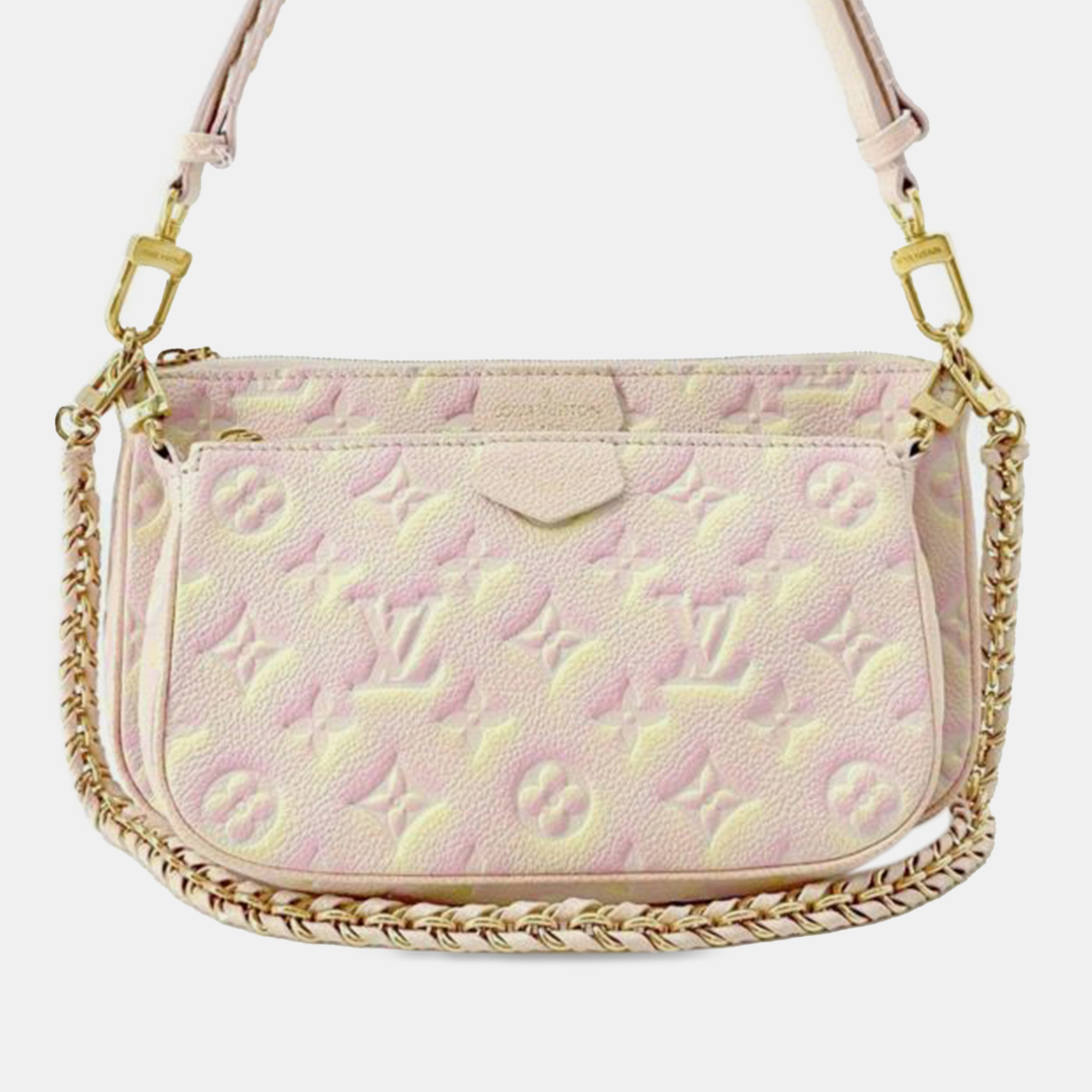 

Louis Vuitton Pink Monogram Empreinte Summer Stardust Multi Pochette Accessoires Bag