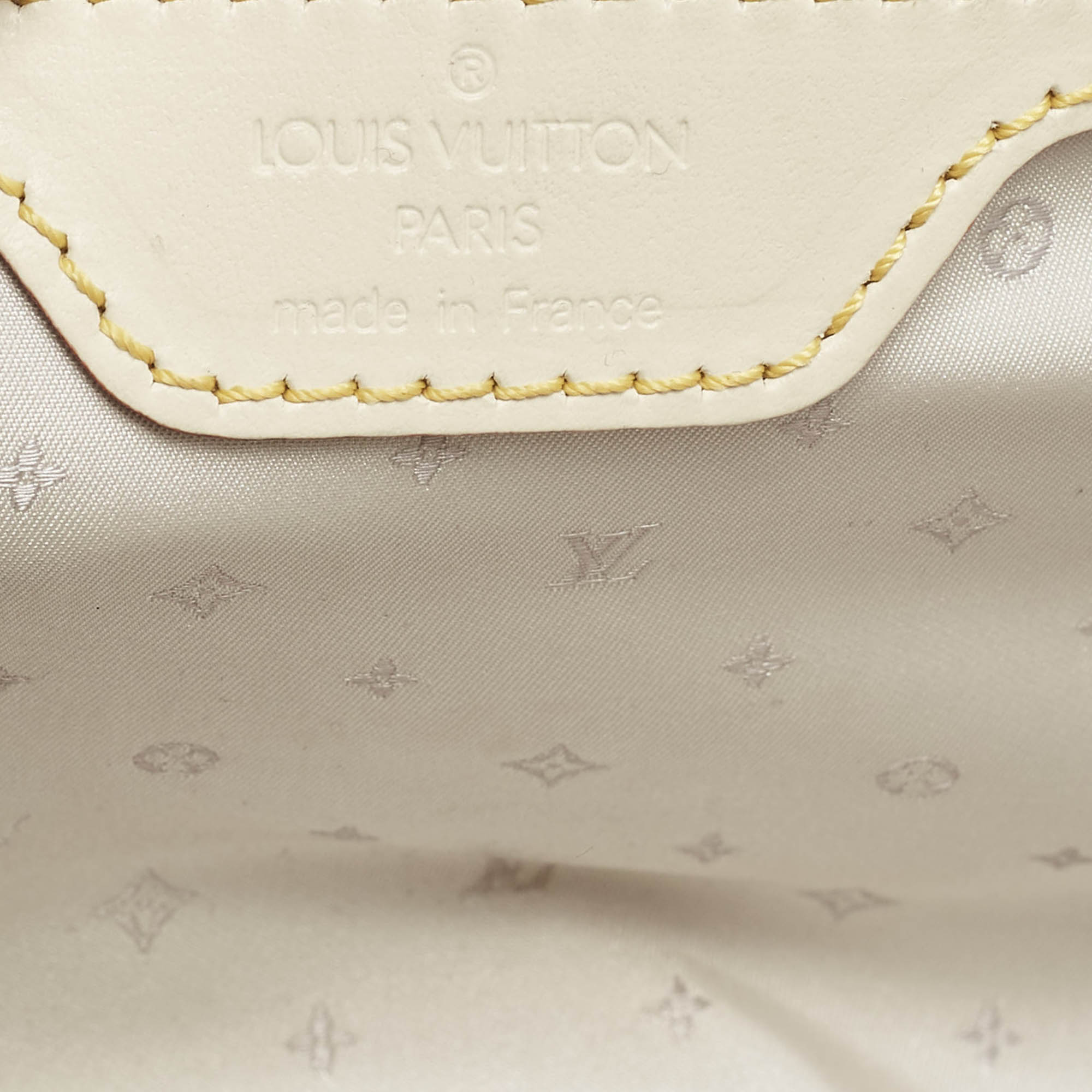 Louis Vuitton White Suhali Leather L`Epanoui PM Bag 