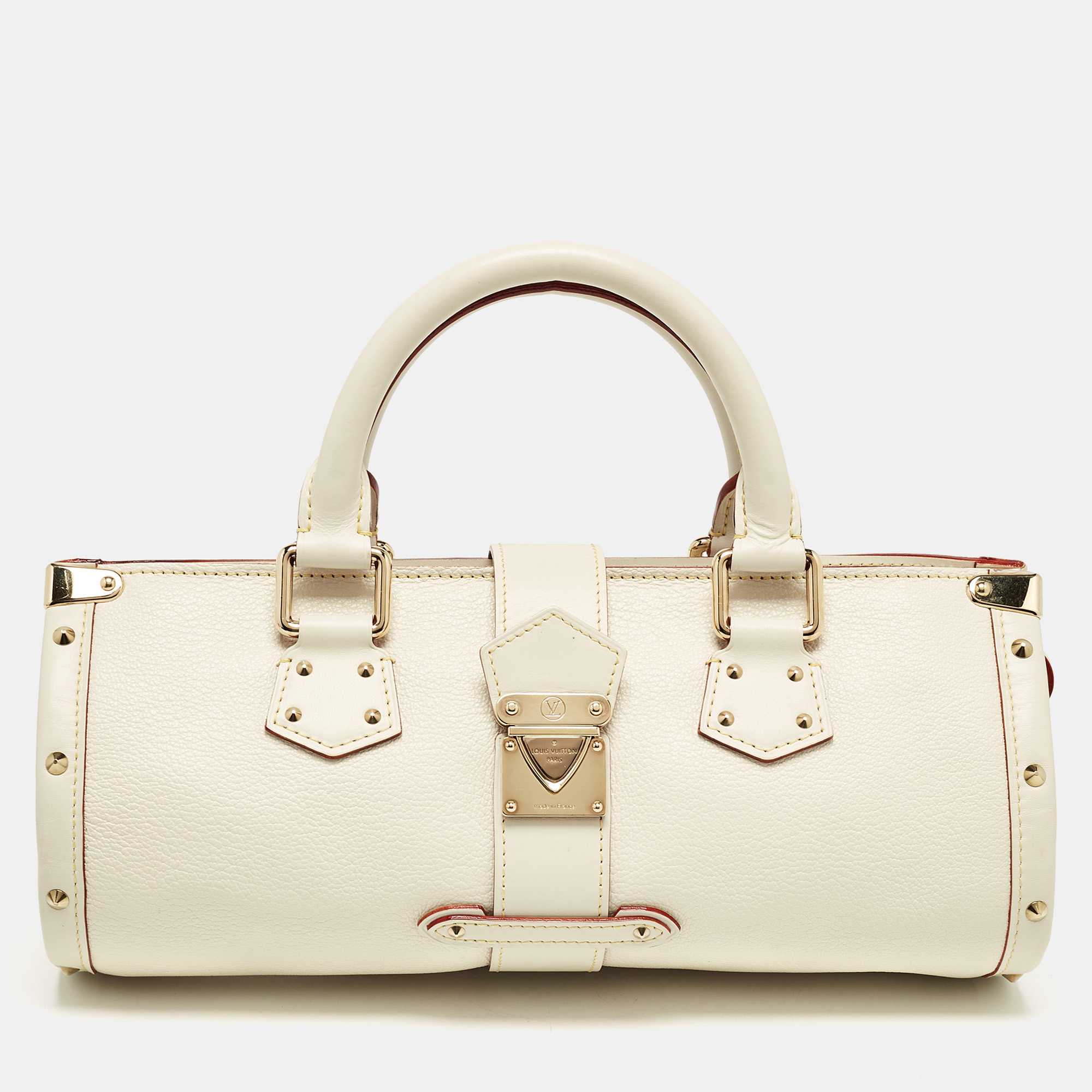 

Louis Vuitton White Suhali Leather L'Epanoui PM Bag