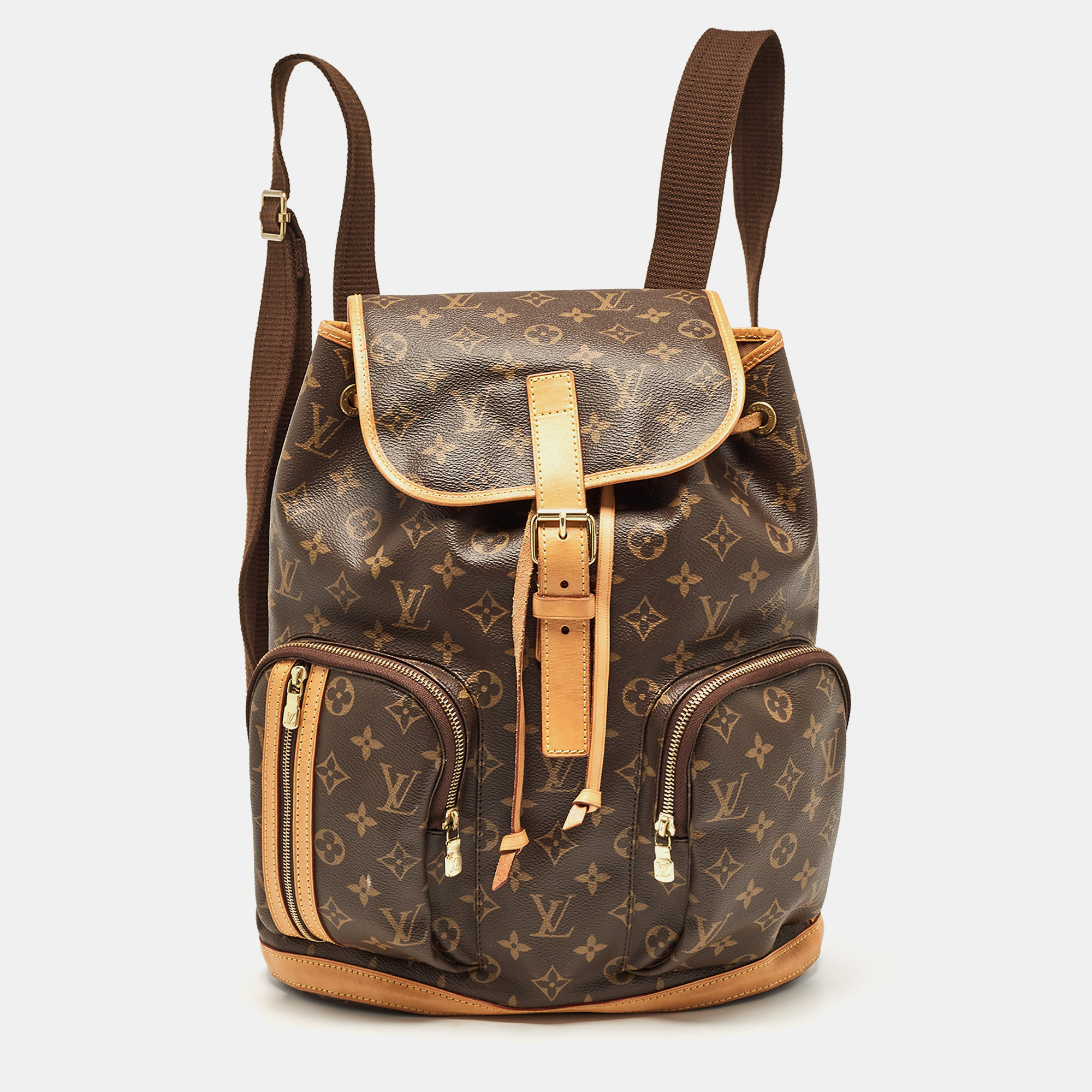 

Louis Vuitton Monogram Canvas Bosphore Backpack, Brown