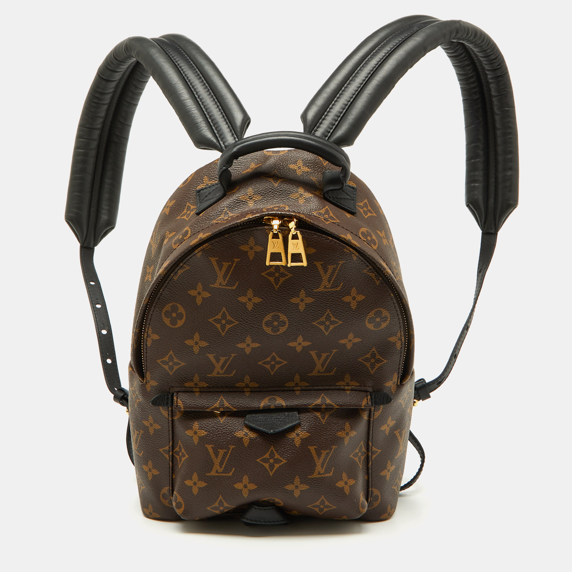 

Louis Vuitton Black Monogram Canvas Palm Springs PM Backpack, Brown