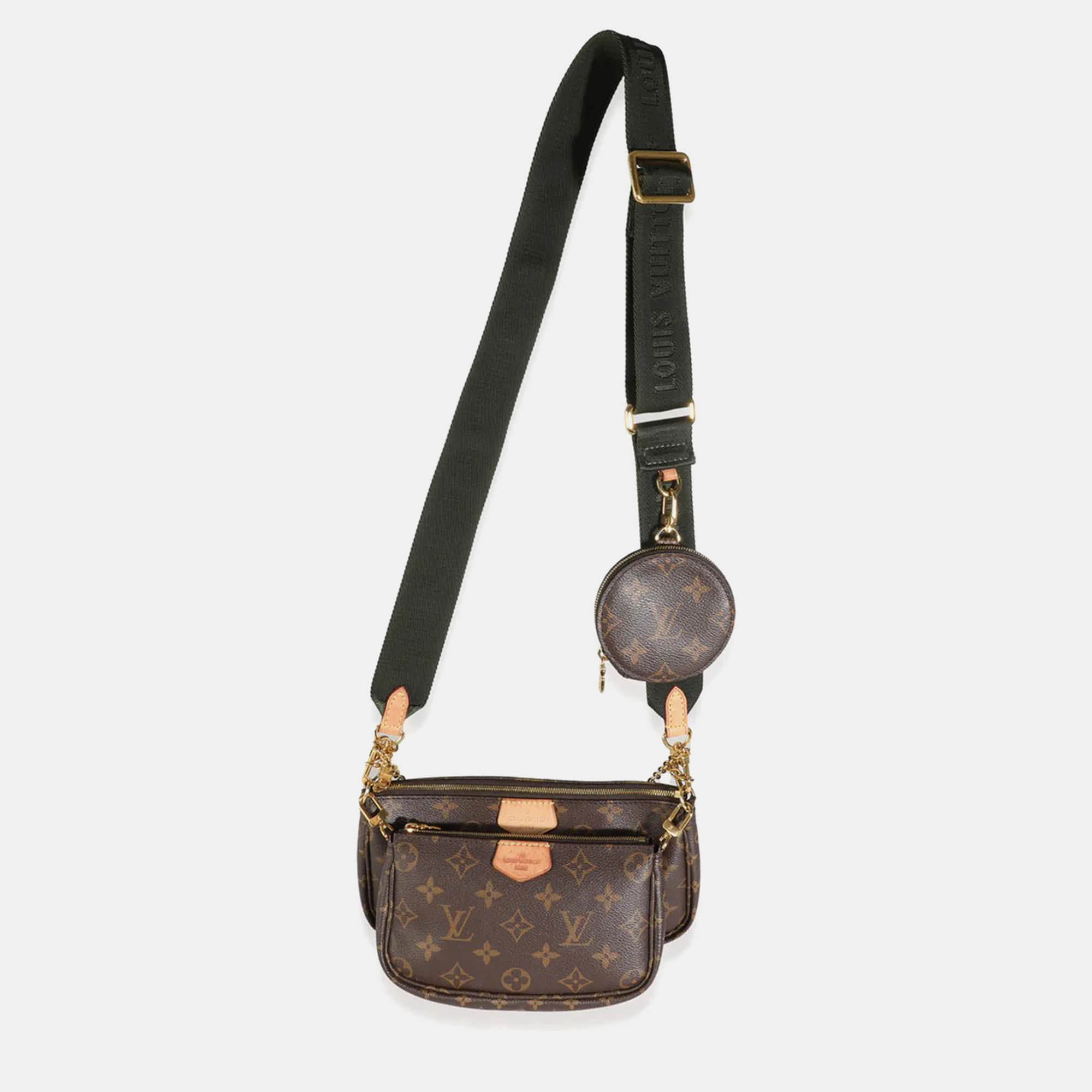 Louis Vuitton Khaki Monogram Canvas Multi Pochette Accessoires 