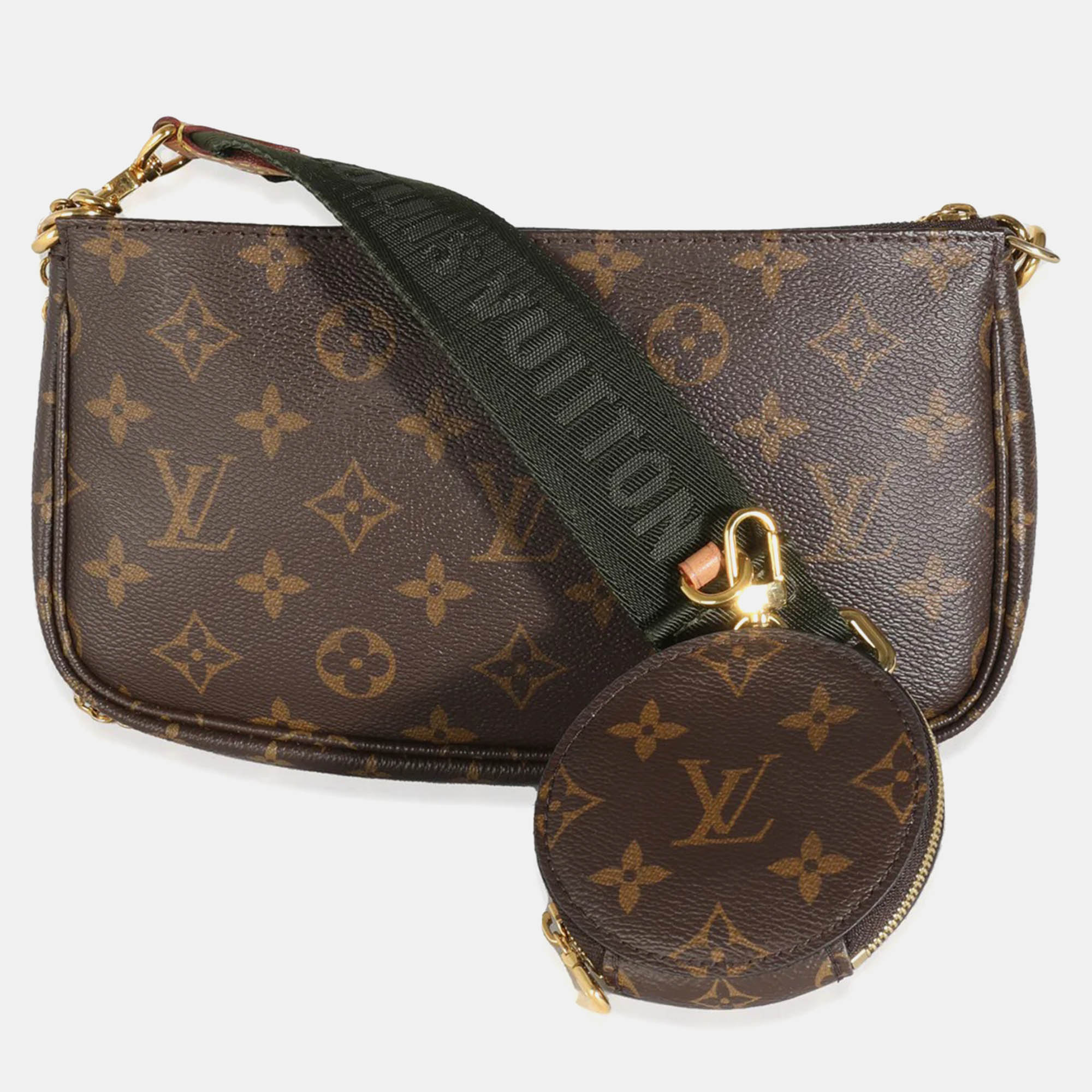 Louis Vuitton Khaki Monogram Canvas Multi Pochette Accessoires 