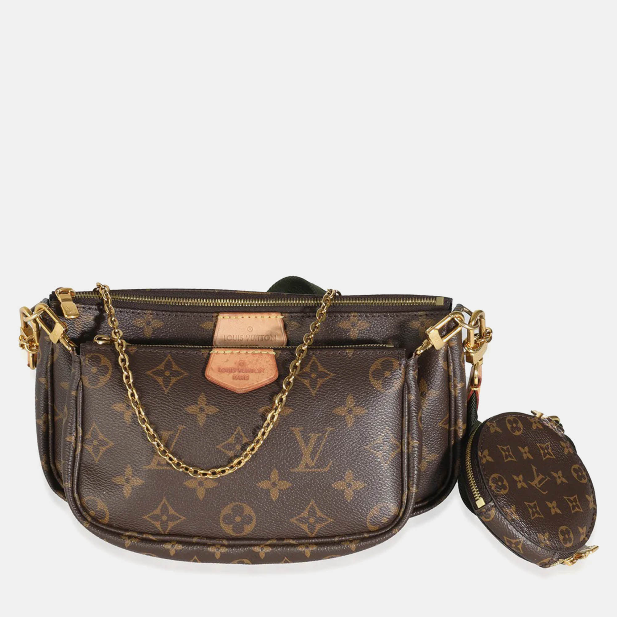 

Louis Vuitton Khaki Monogram Canvas Multi Pochette Accessoires, Brown