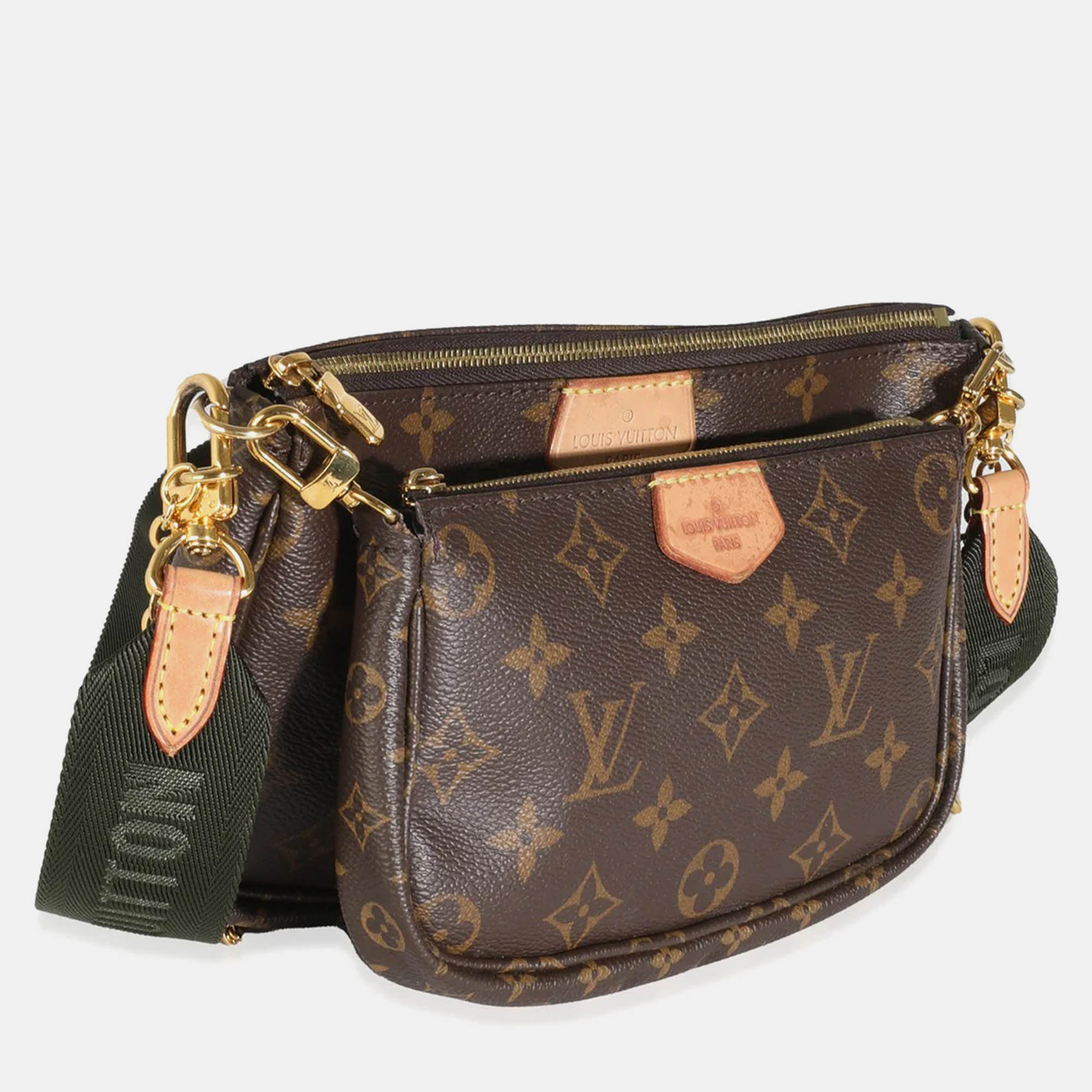 Louis Vuitton Khaki Monogram Canvas Multi Pochette Accessoires 