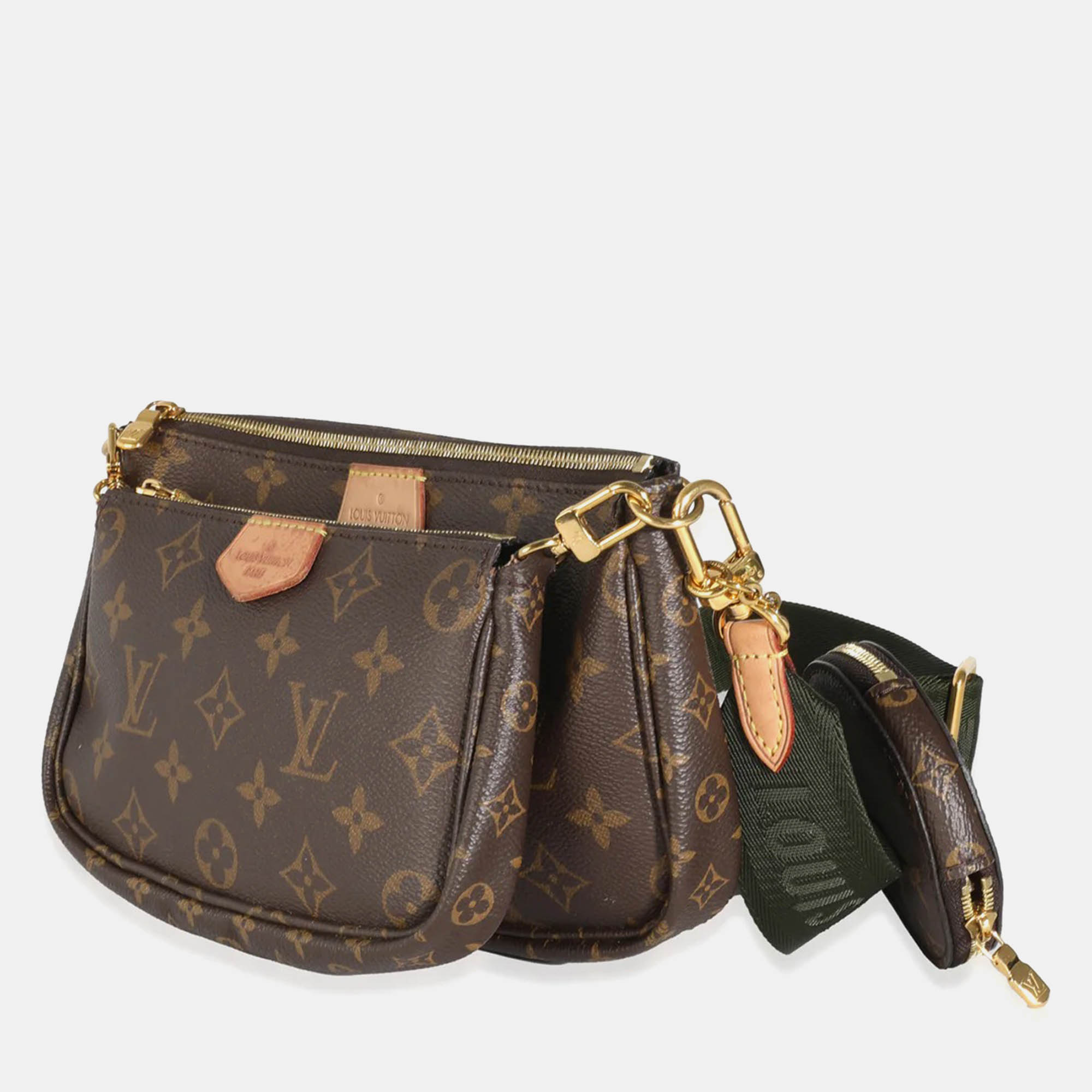 Louis Vuitton Khaki Monogram Canvas Multi Pochette Accessoires 