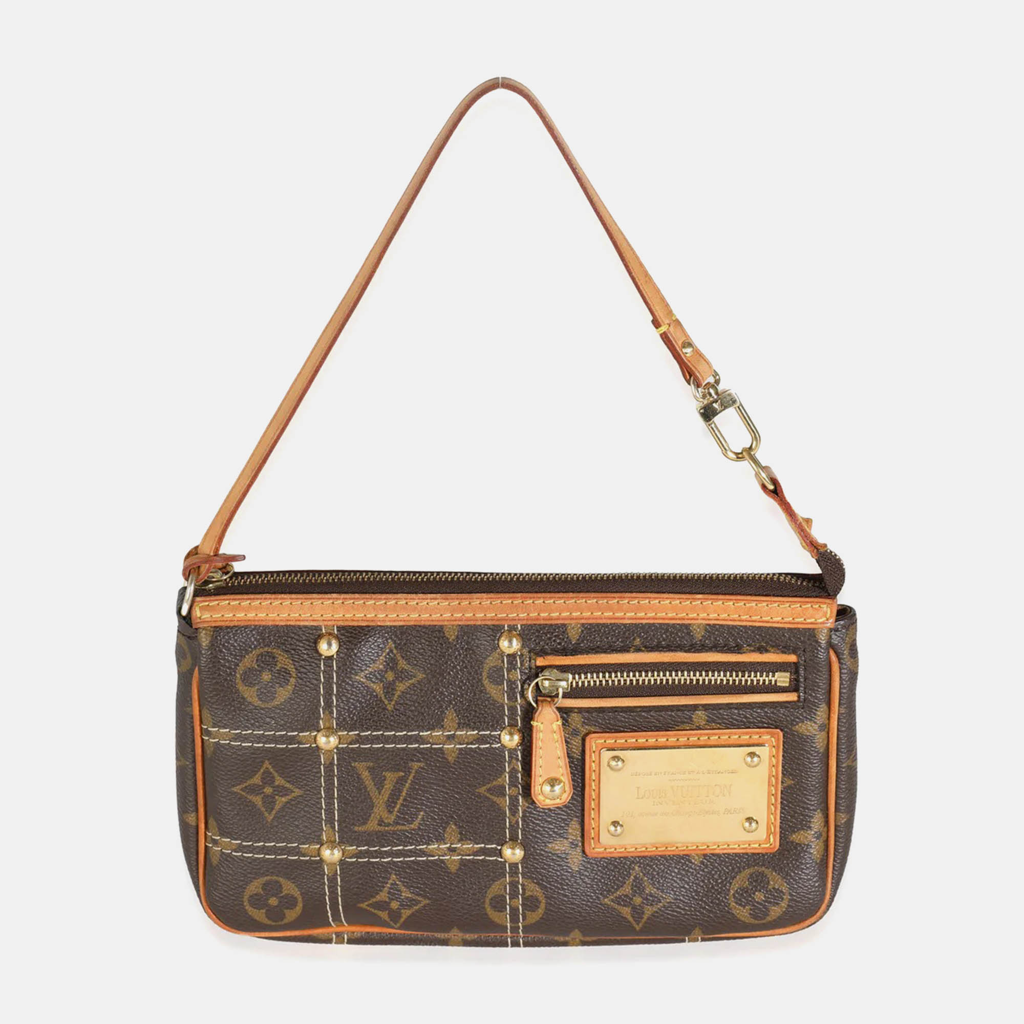 

Louis Vuitton Monogram Canvas Riveting Pochette Accessories, Brown