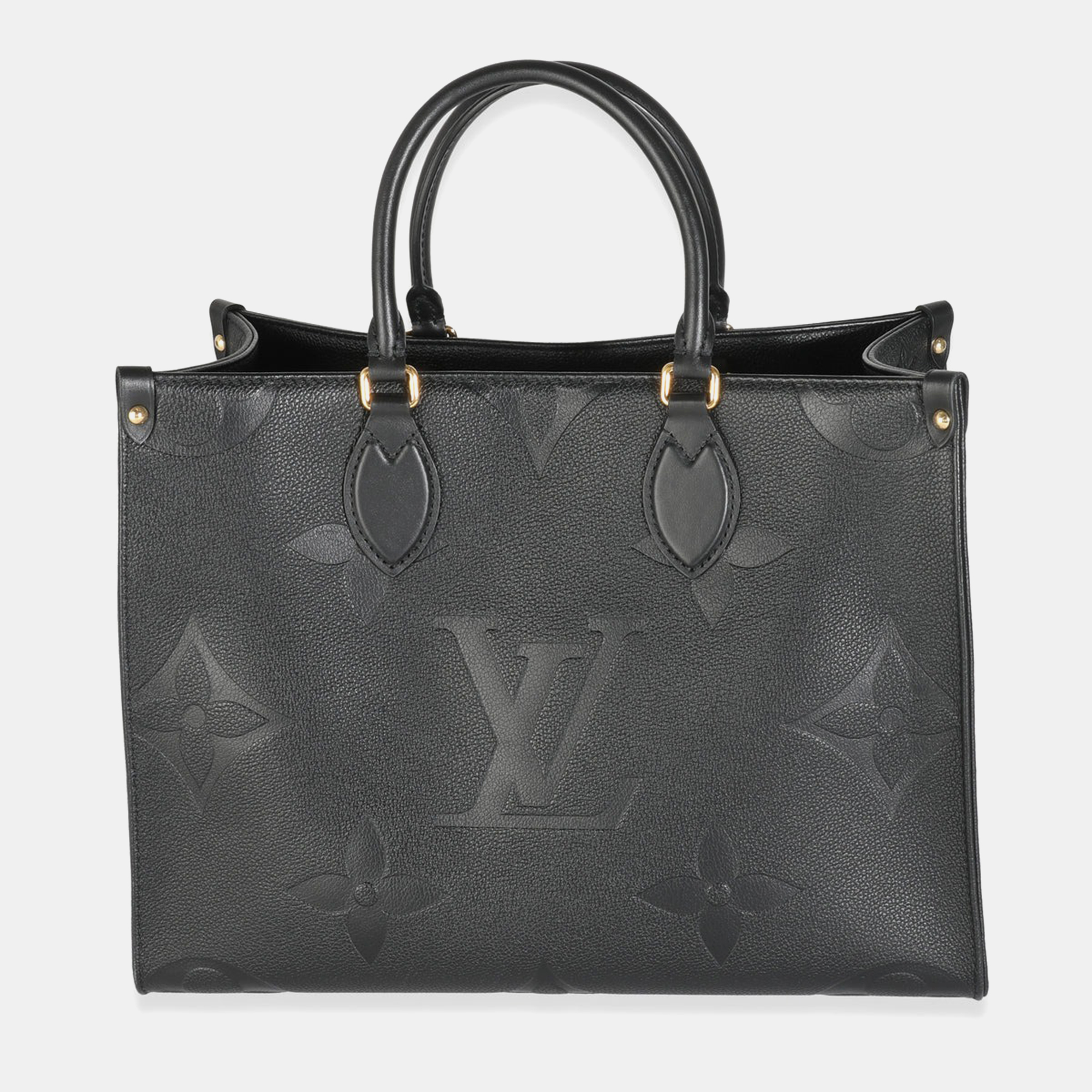 

Louis Vuitton Black Monogram Empreinte Onthego MM bag