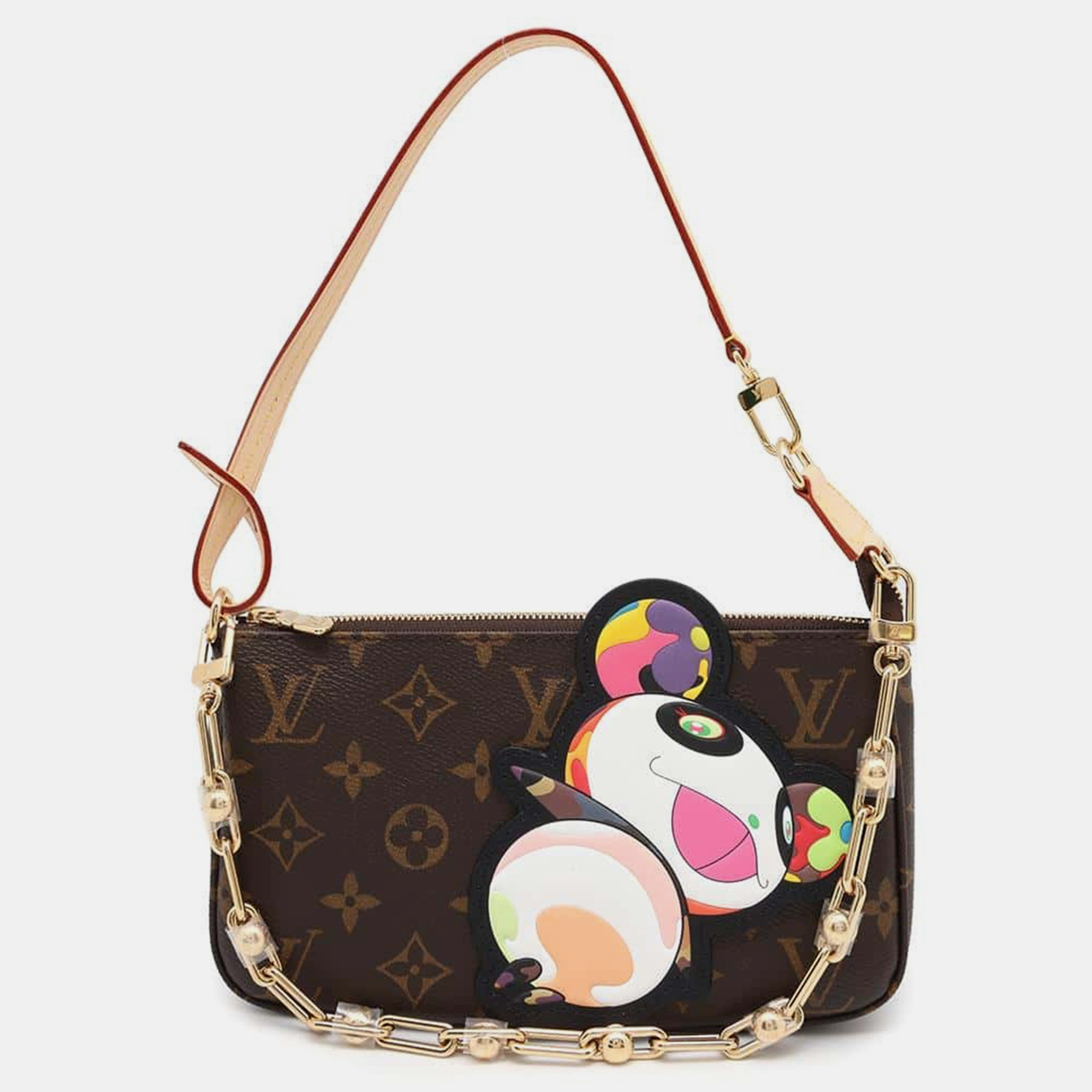 

Louis Vuitton Tm Pochette Accessoires Red Monogram Panda Takashi Murakami, Brown