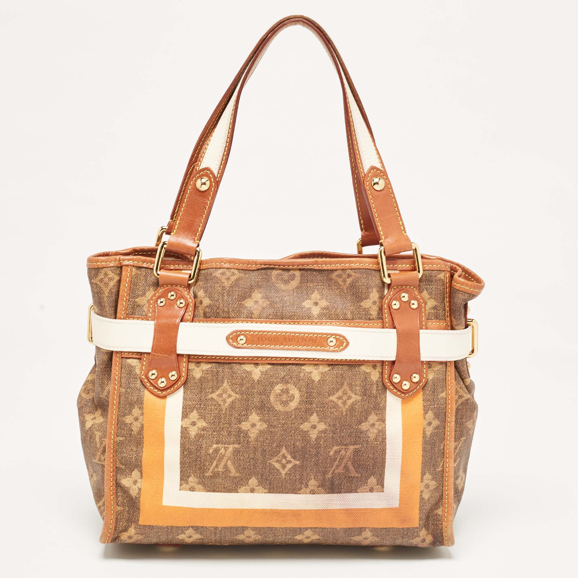 Louis Vuitton Brown Monogram Canvas Tisse Rayures PM Bag 
