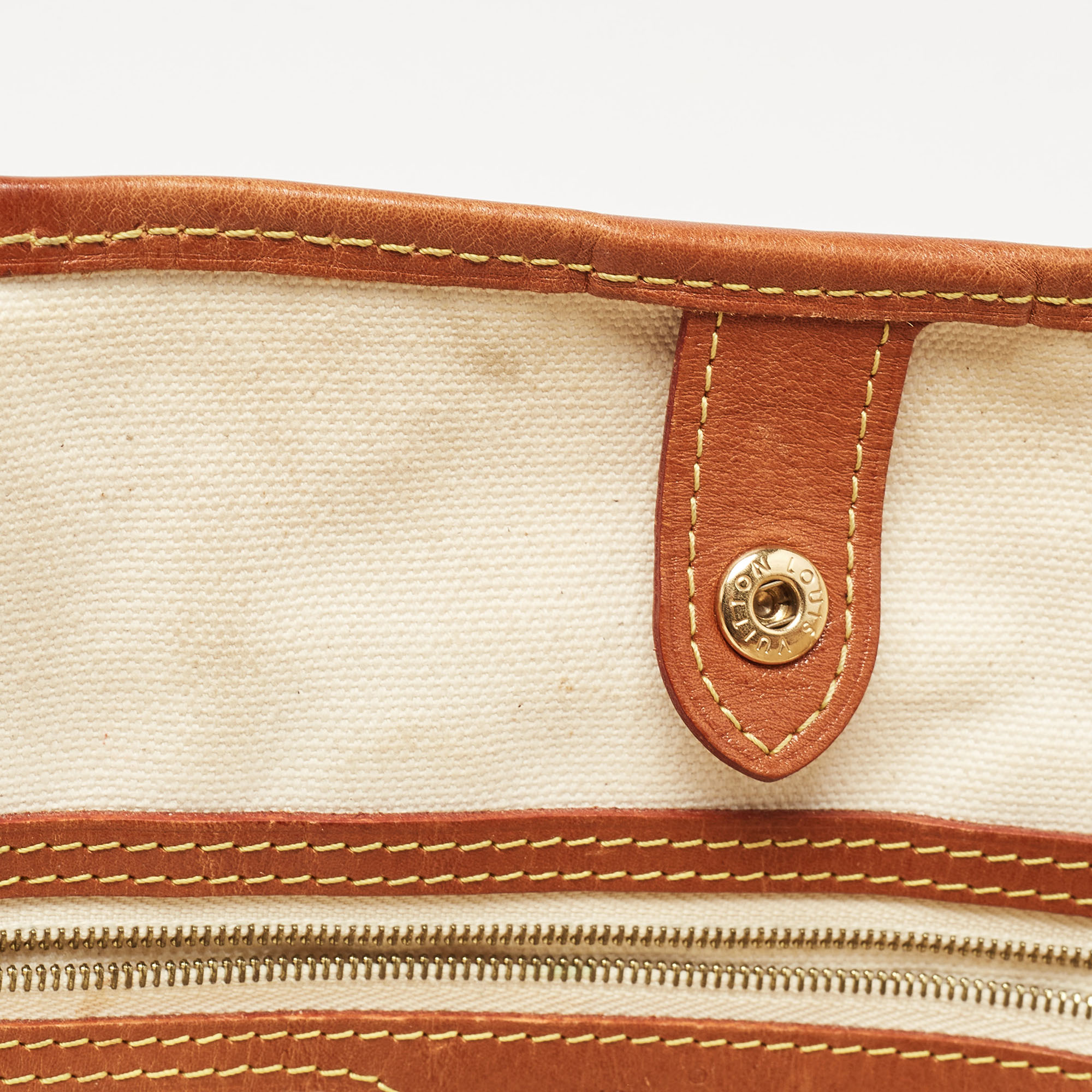 Louis Vuitton Brown Monogram Canvas Tisse Rayures PM Bag 
