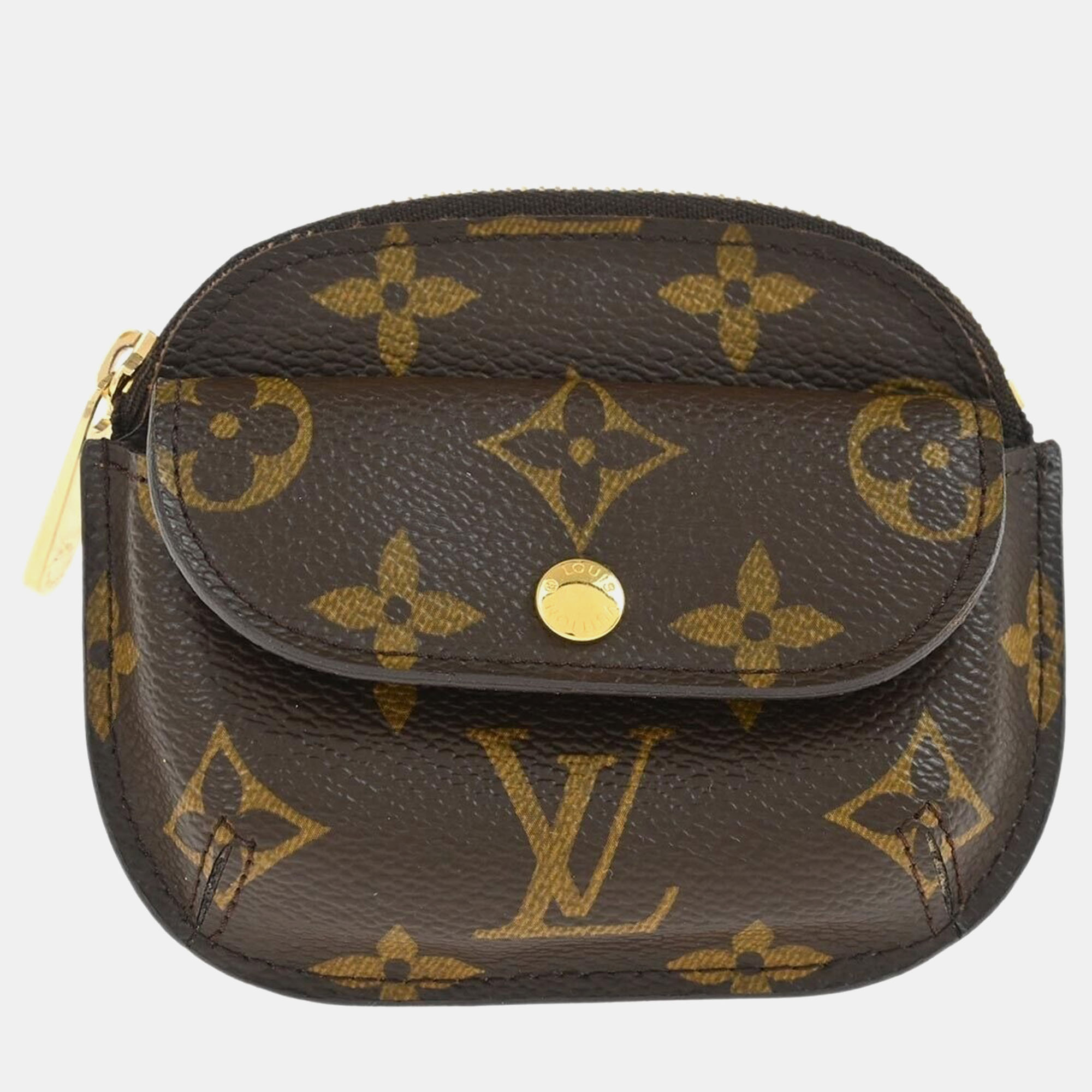 

Louis Vuitton Monogram Canvas Porte Monnaie Shilling Coin Wallet, Brown