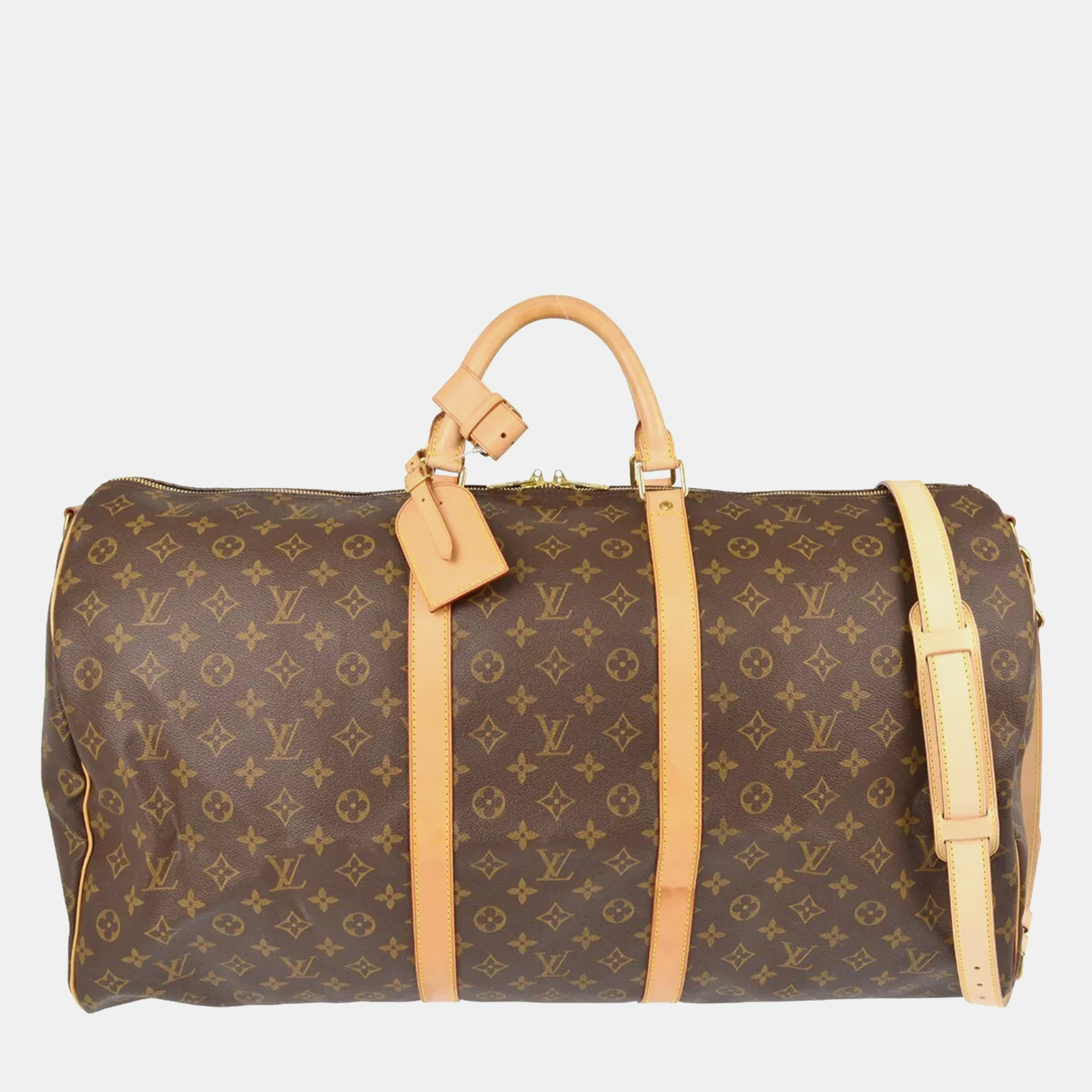 

Louis Vuitton Monogram Keepall Bandouliere 60 Duffle Bag, Brown