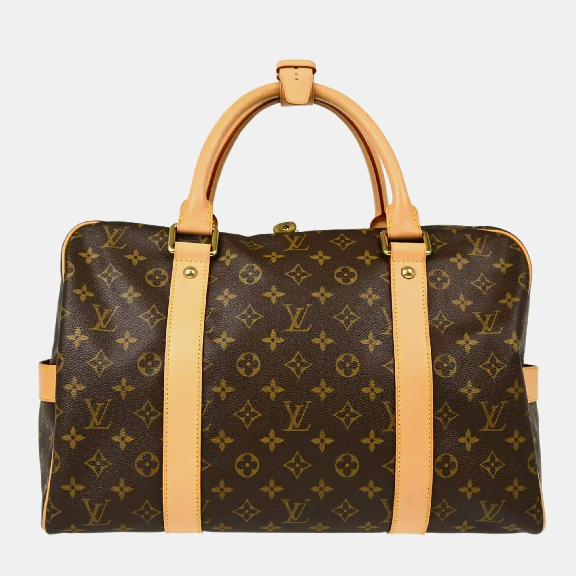 

Louis Vuitton Brown Monogram Canvas Carryall Duffle Bag