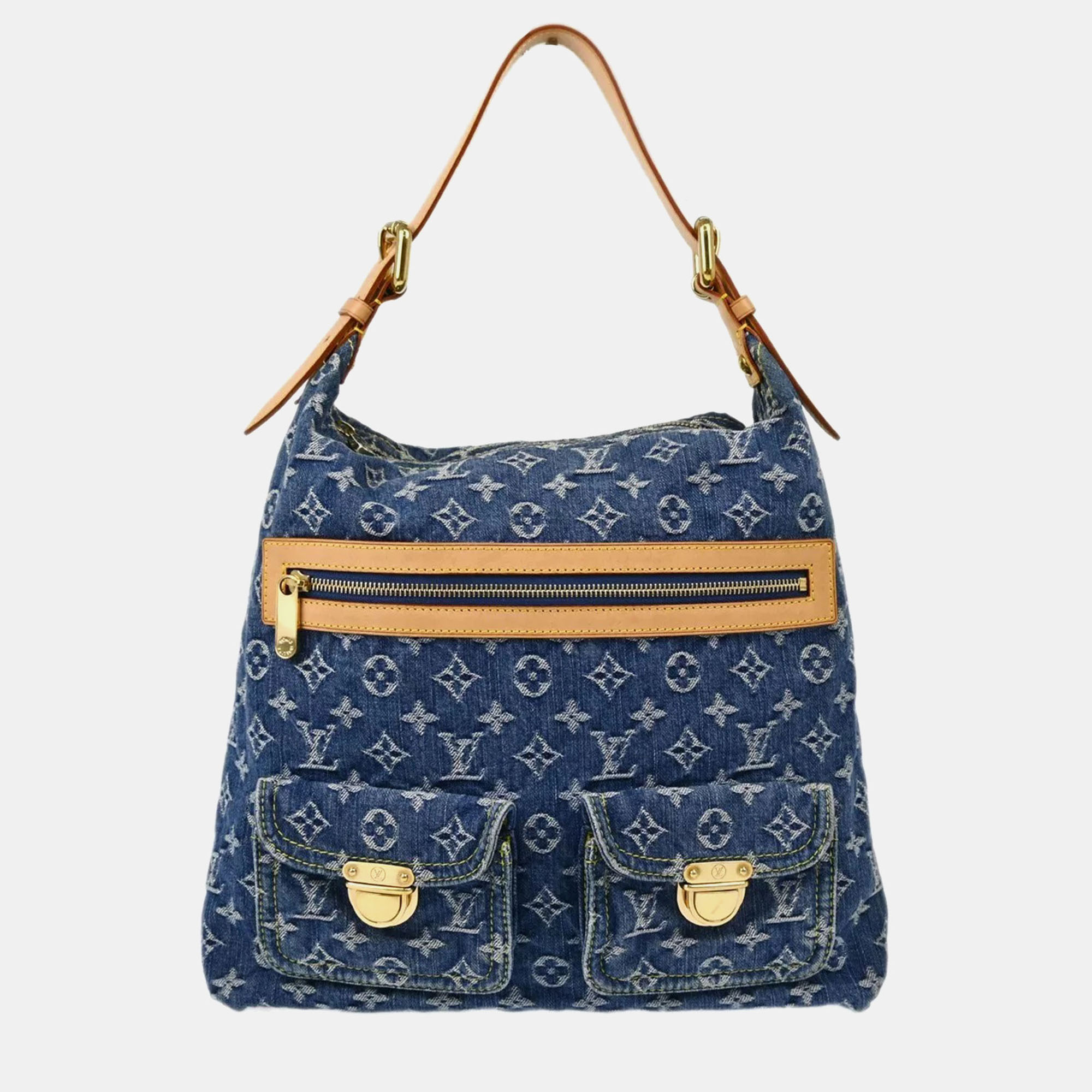 

Louis Vuitton Blue Monogram Denim Baggy Gm Shoulder Bag