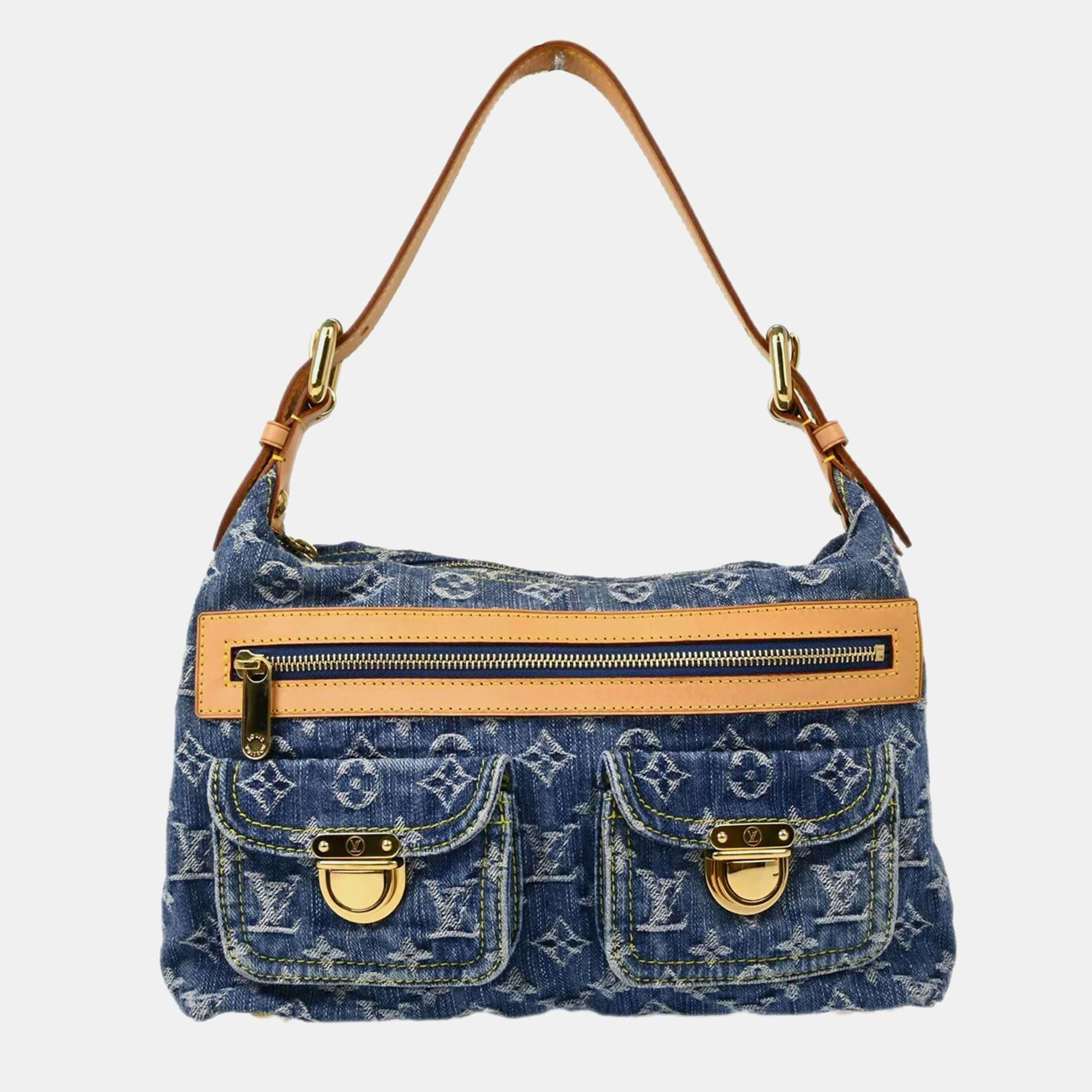 

Louis Vuitton Blue Monogram Denim Baggy PM Shoulder Bag