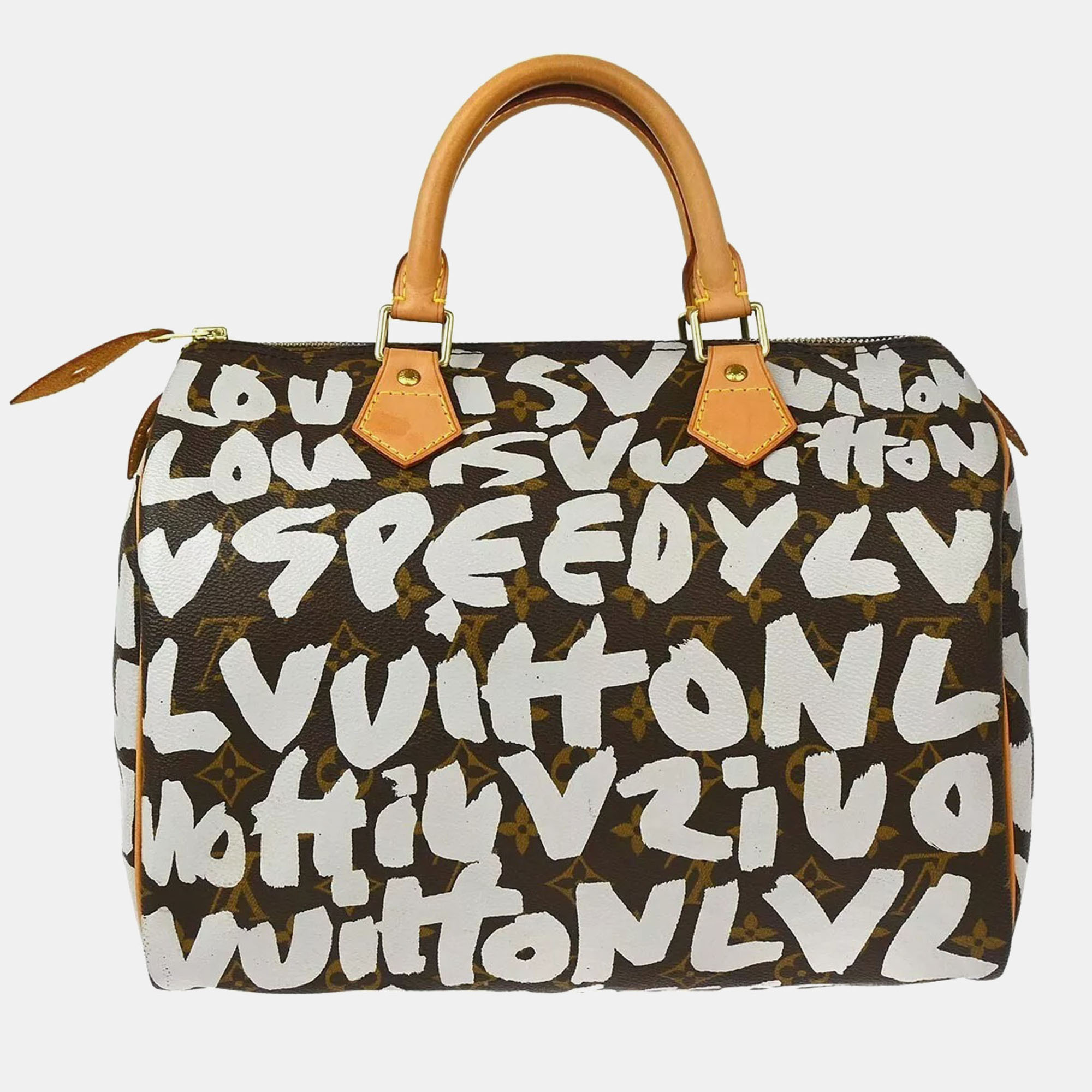 

Louis Vuitton Monogram Graffiti Speedy 30 Handbag, Brown