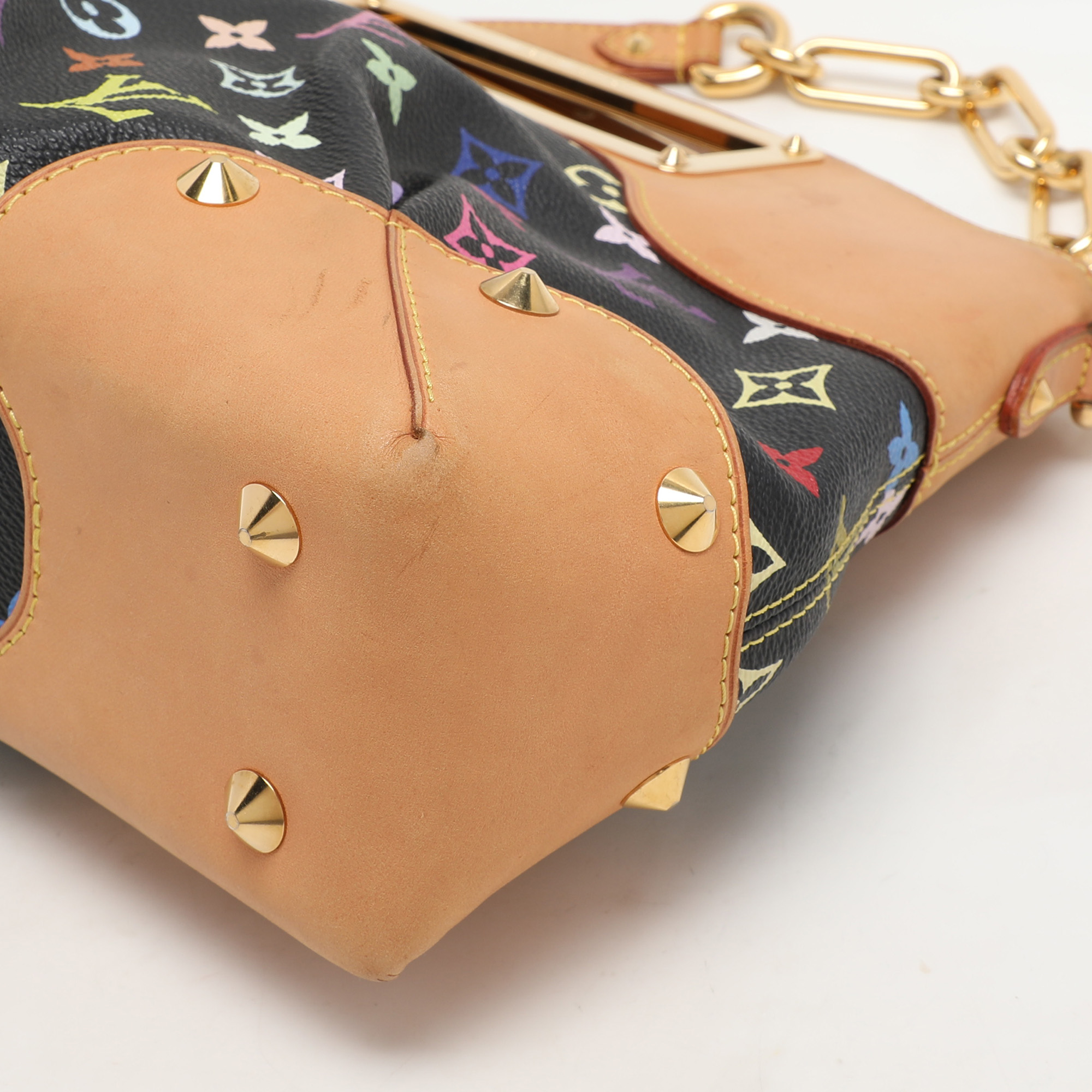 Louis Vuitton Black Monogram Multicolore Canvas Judy MM Bag 