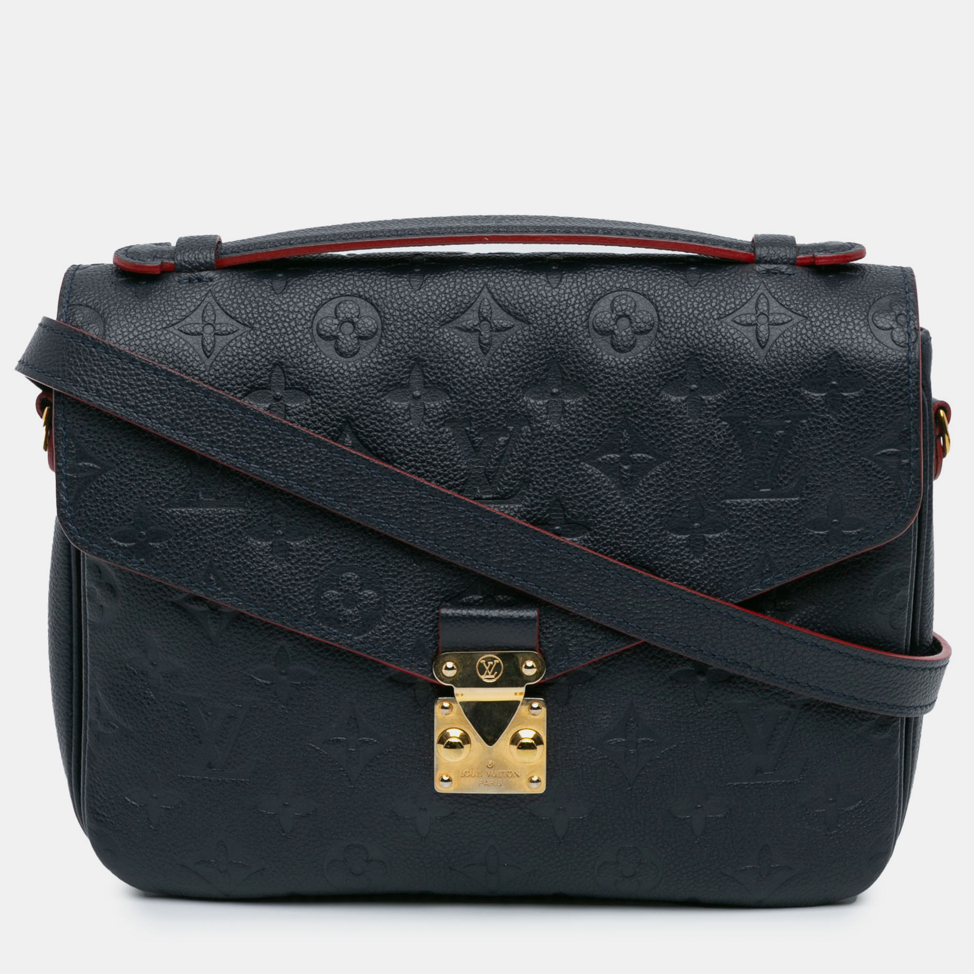 

Louis Vuitton Navy Blue Monogram Empreinte Pochette Metis