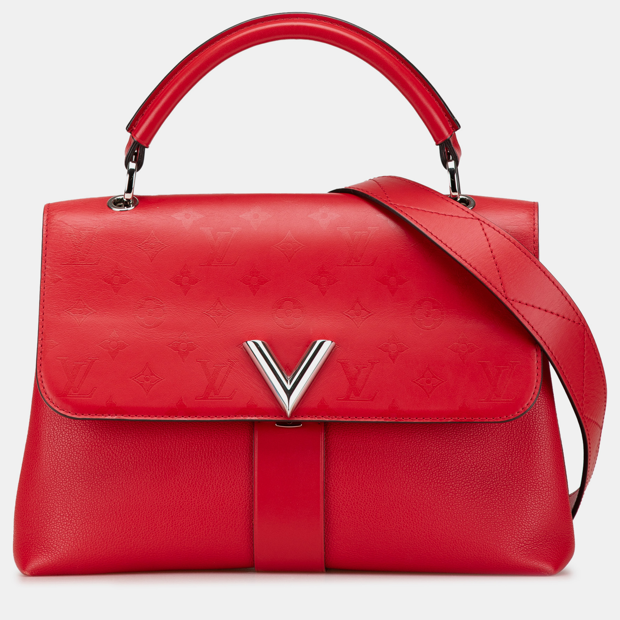 

Louis Vuitton Red Monogram Very One Handle