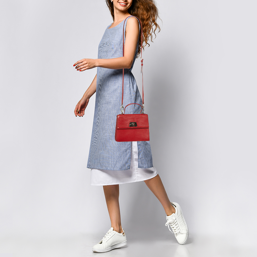 Louis Vuitton Rubis Epi Leather Sevigne PM Bag 