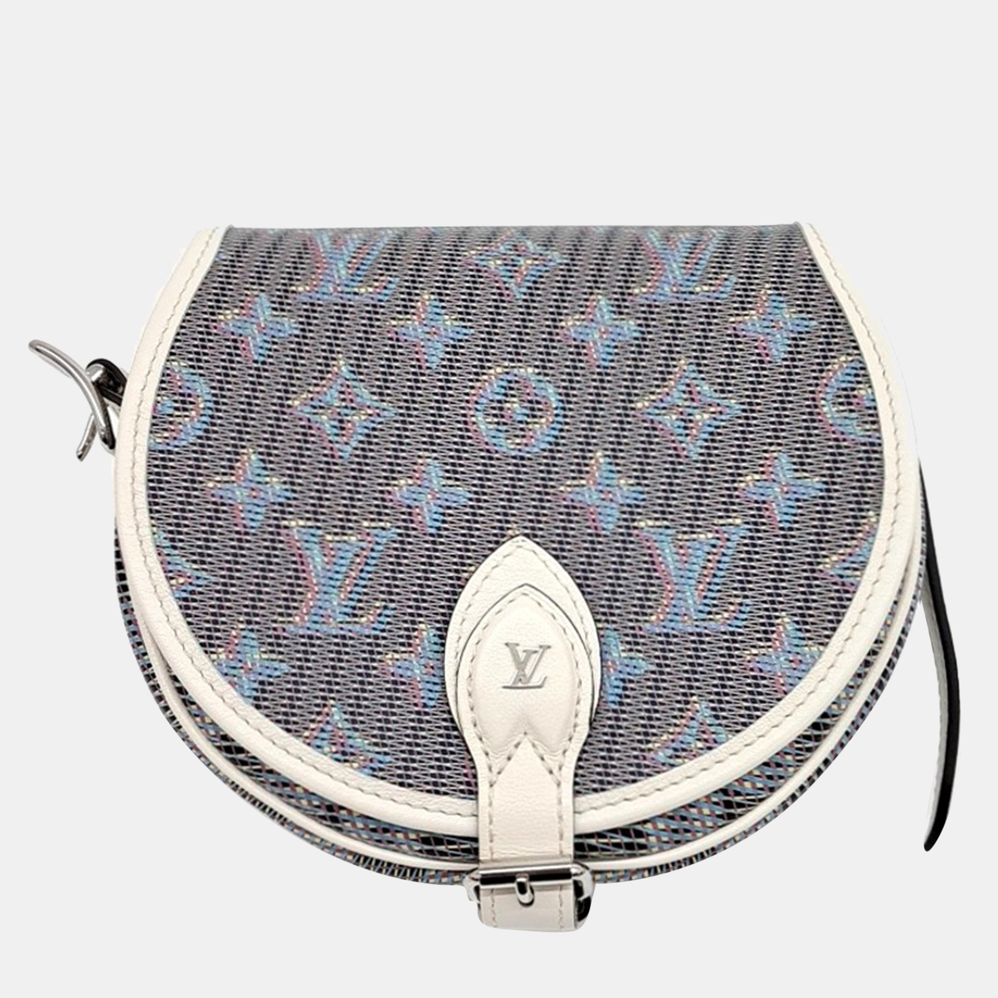 

Louis Vuitton Blue Multicolor PVC Tambourine Bag