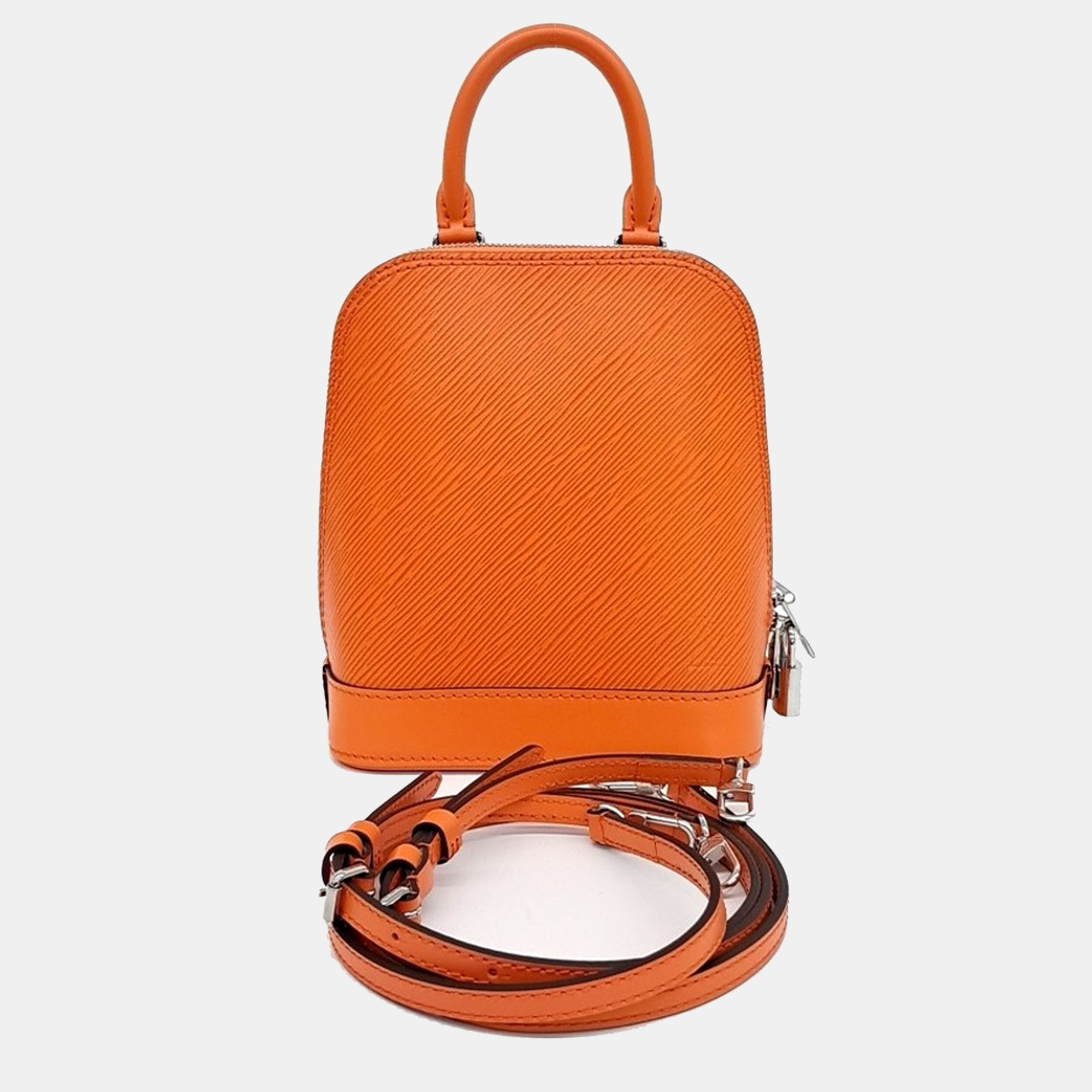 

Louis Vuitton Orange Leather Alma Backpack