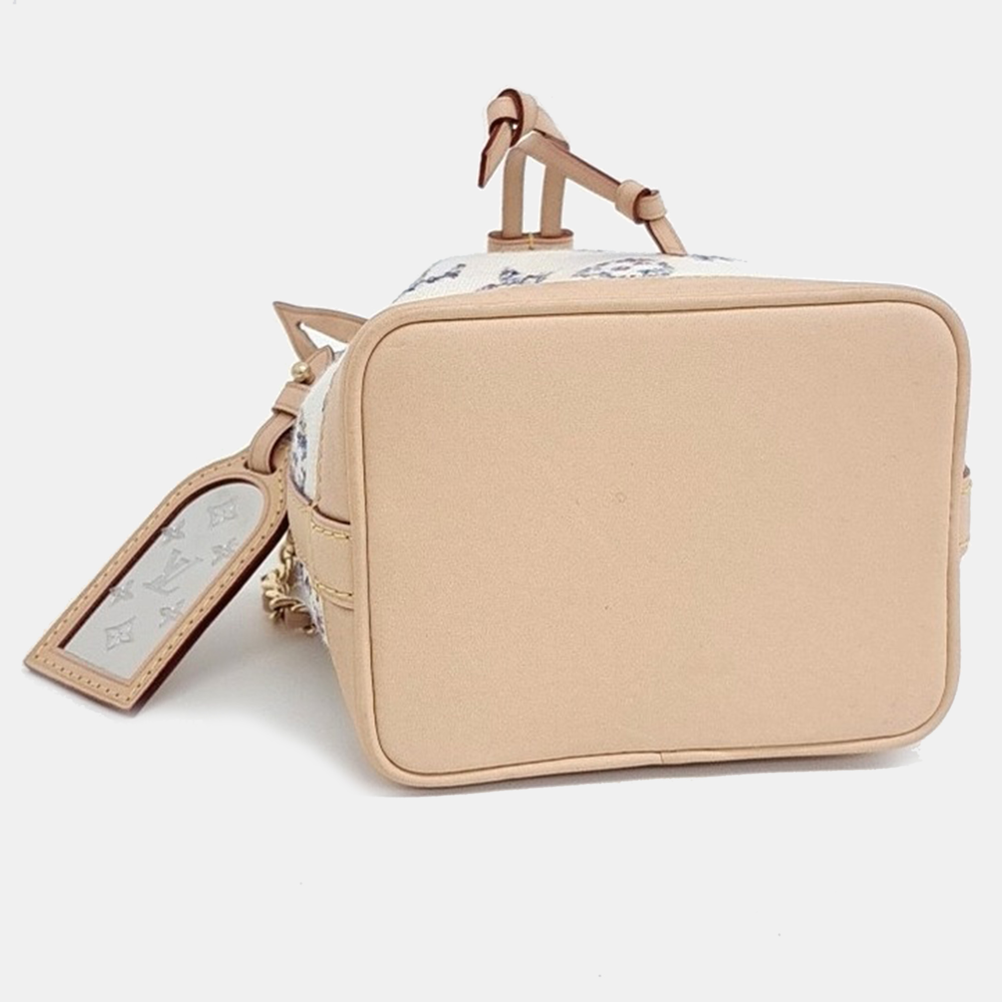 Louis Vuitton Multicolor White Fabric and Leather Nano Noe Bag 