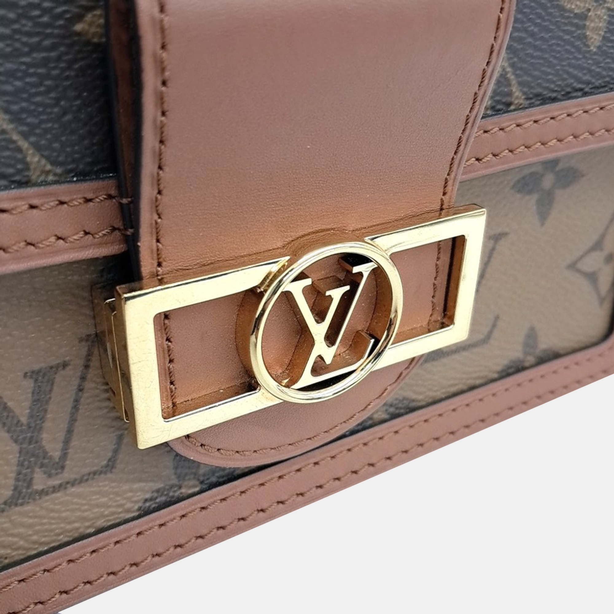 Louis Vuitton Brown PVC Dauphin Chain Wallet 