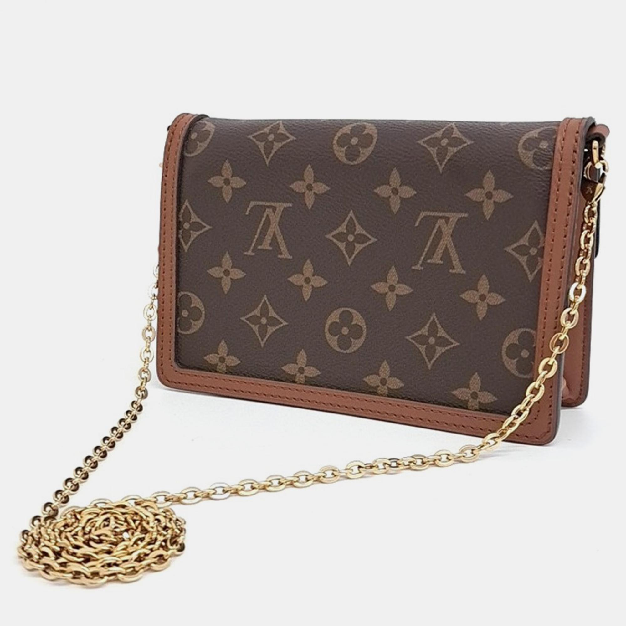 Louis Vuitton Brown PVC Dauphin Chain Wallet 