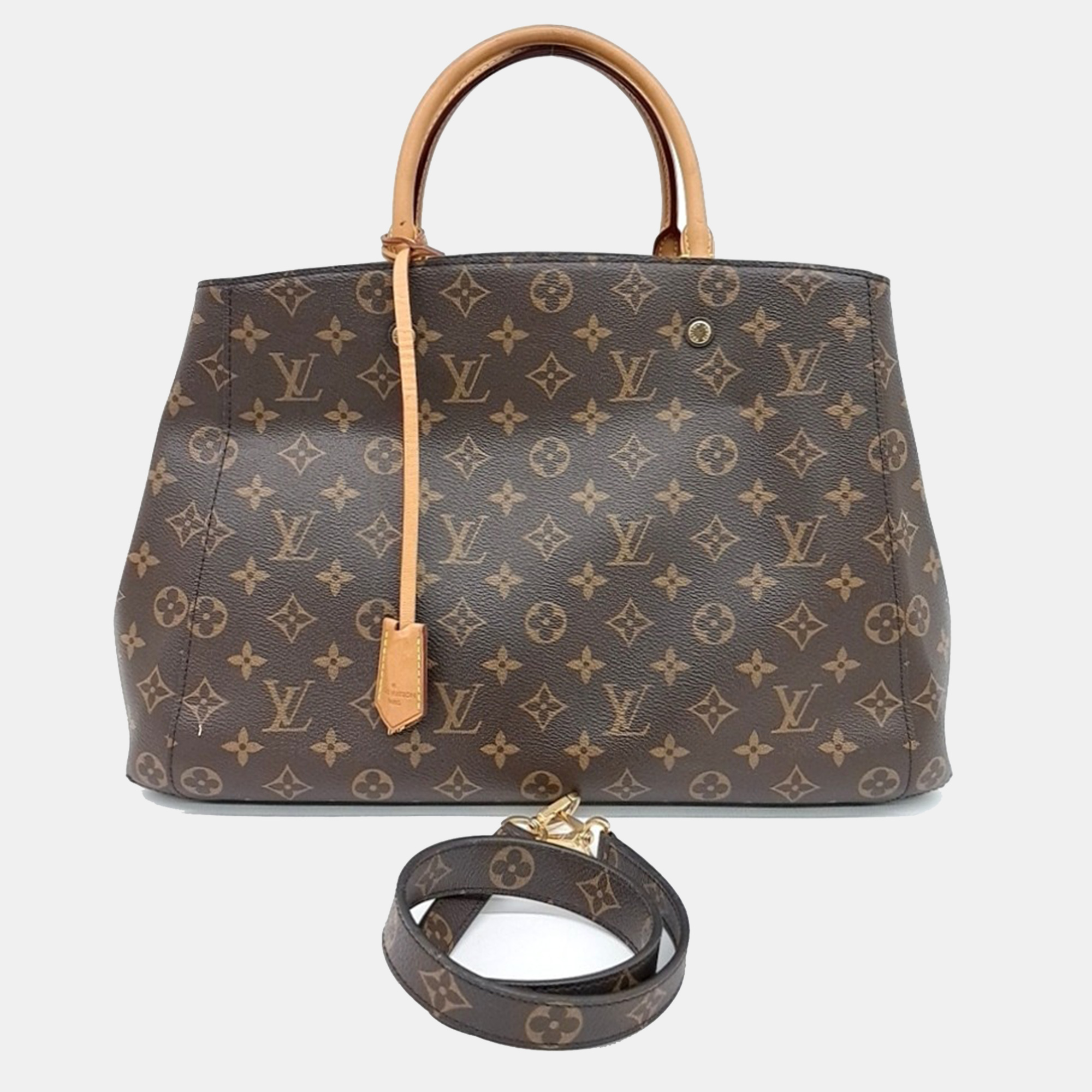 

Louis Vuitton Brown PVC Monogram Montaigne GM Bag