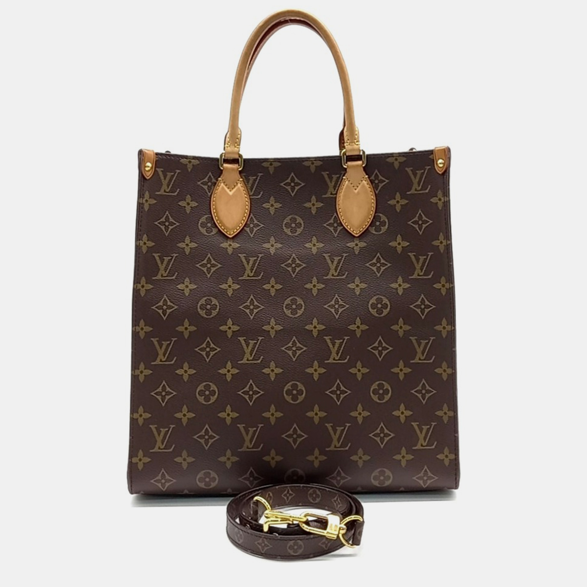 

Louis Vuitton Brown Coated Canvas Monogram Sock Pla PM Bag