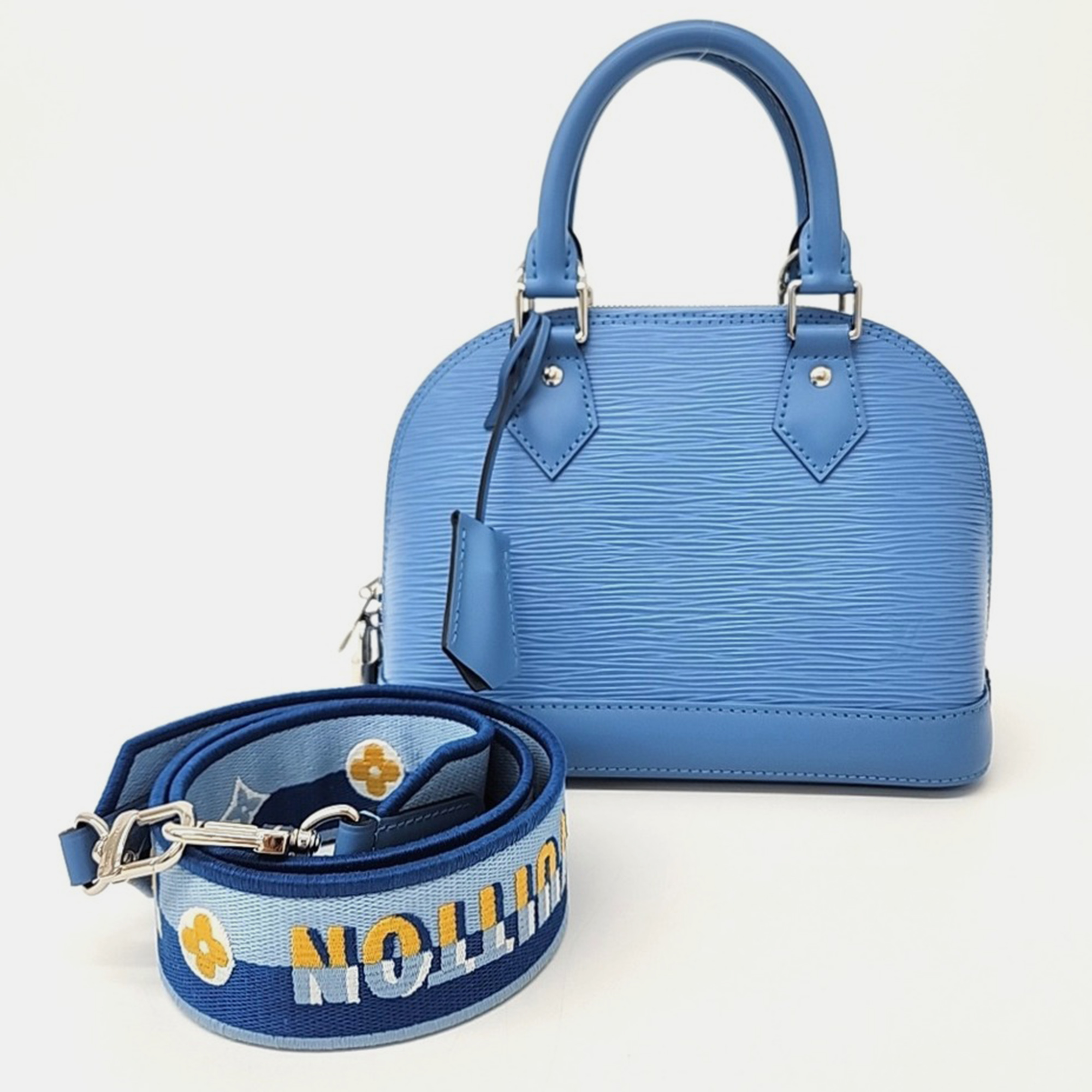 

Louis Vuitton Blue Epi Leather Epi Alma BB Bag