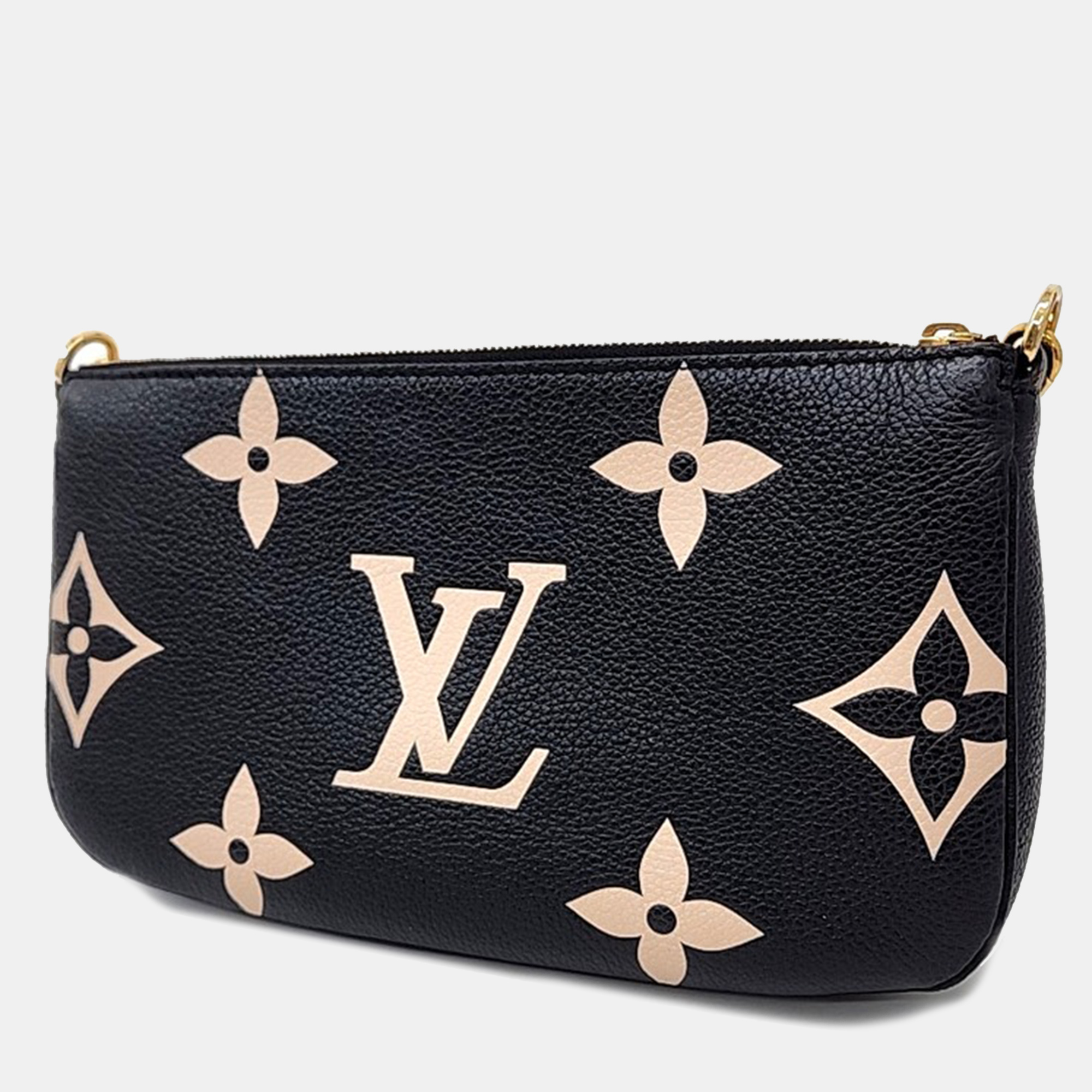 Louis Vuitton Black Leather Empreinte Multi Pochette Accessois Bag 
