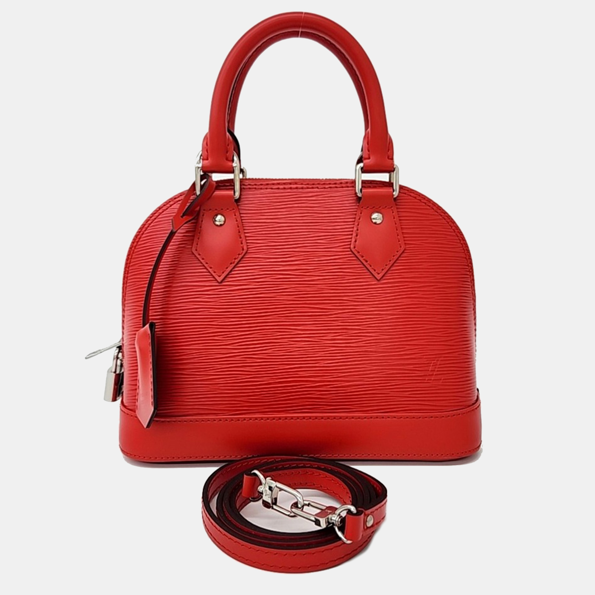 

Louis Vuitton Red Leather Alma BB Bag