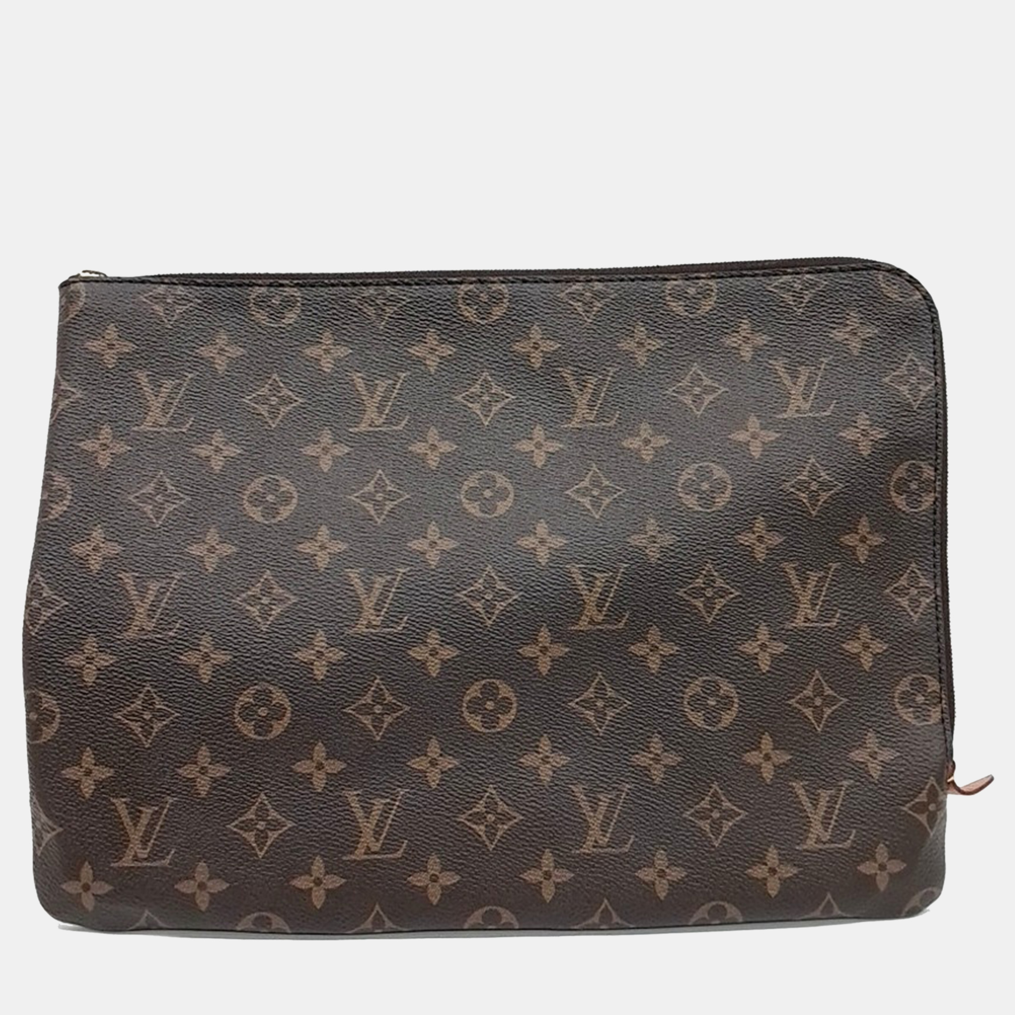 

Louis Vuitton Brown PVC Monogram Etuille Voyage MM bag