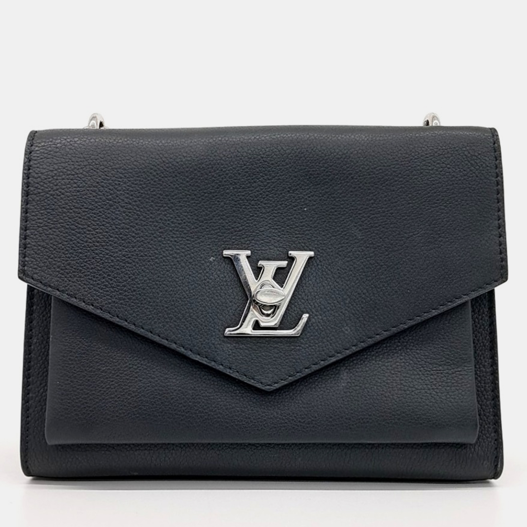 

Louis Vuitton Black Leather My Lock Me Chain Shoulder Bag