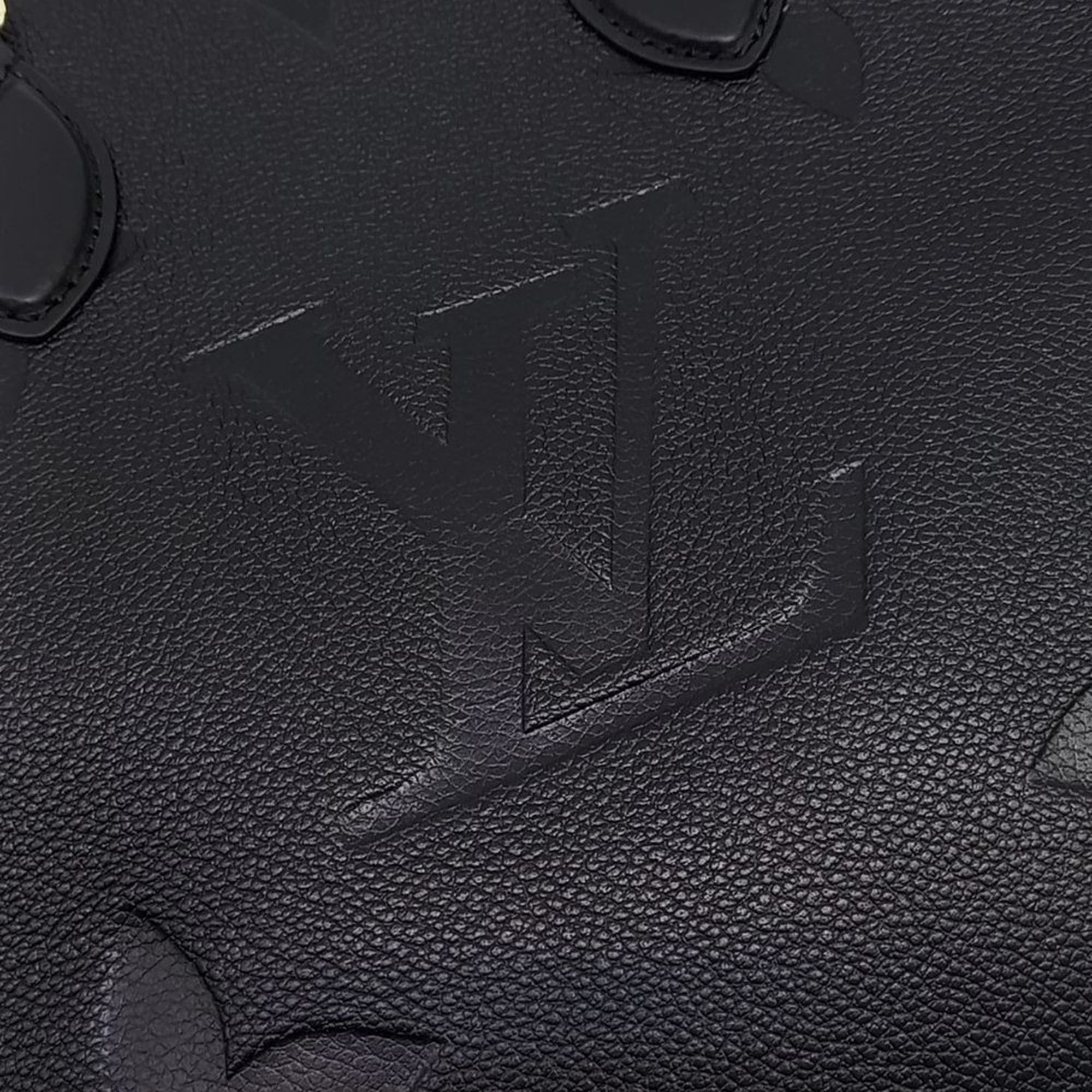 Louis Vuitton Black Leather Empreinte On The Go MM bag 