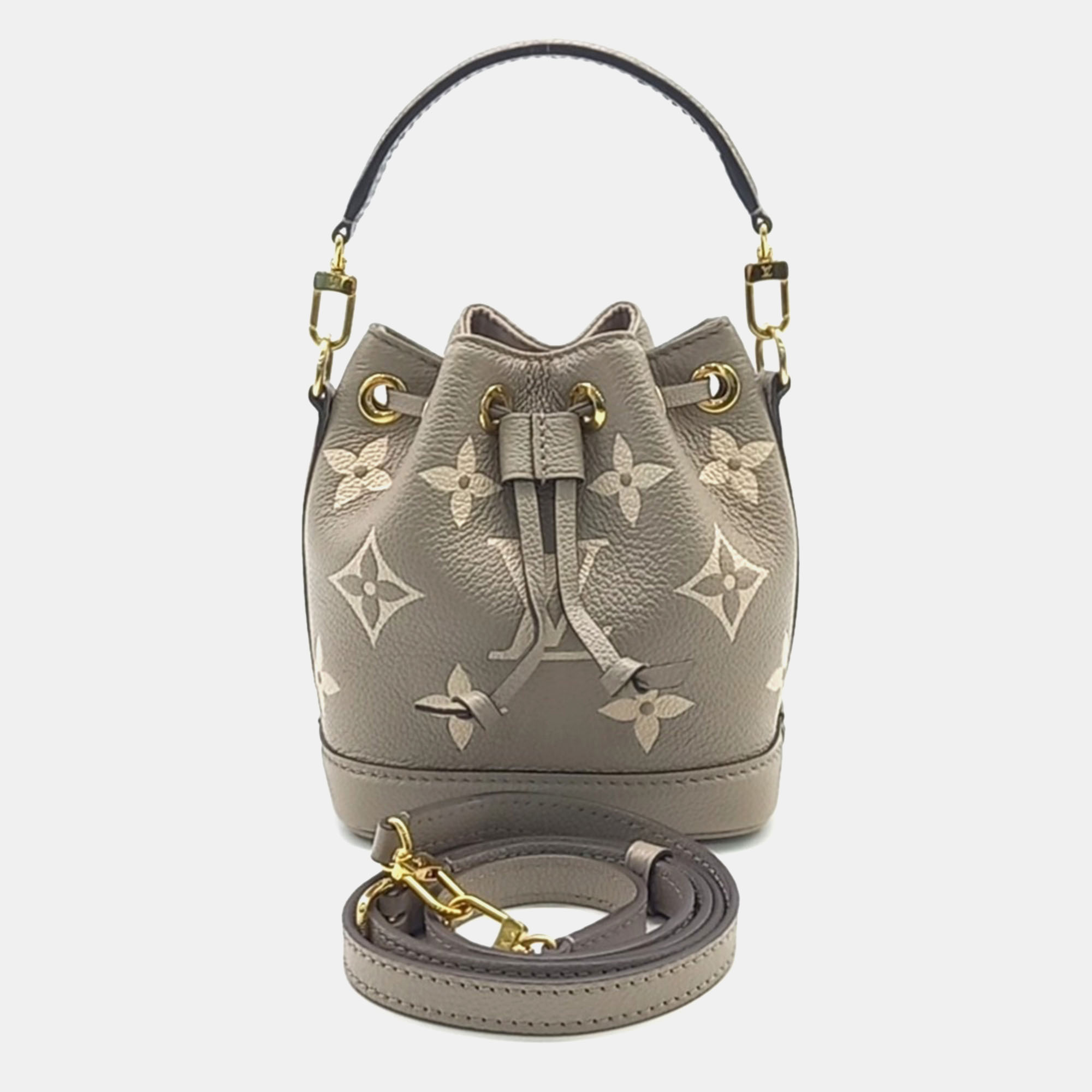 

Louis Vuitton Grey Leather Empreinte Nano Noe bag