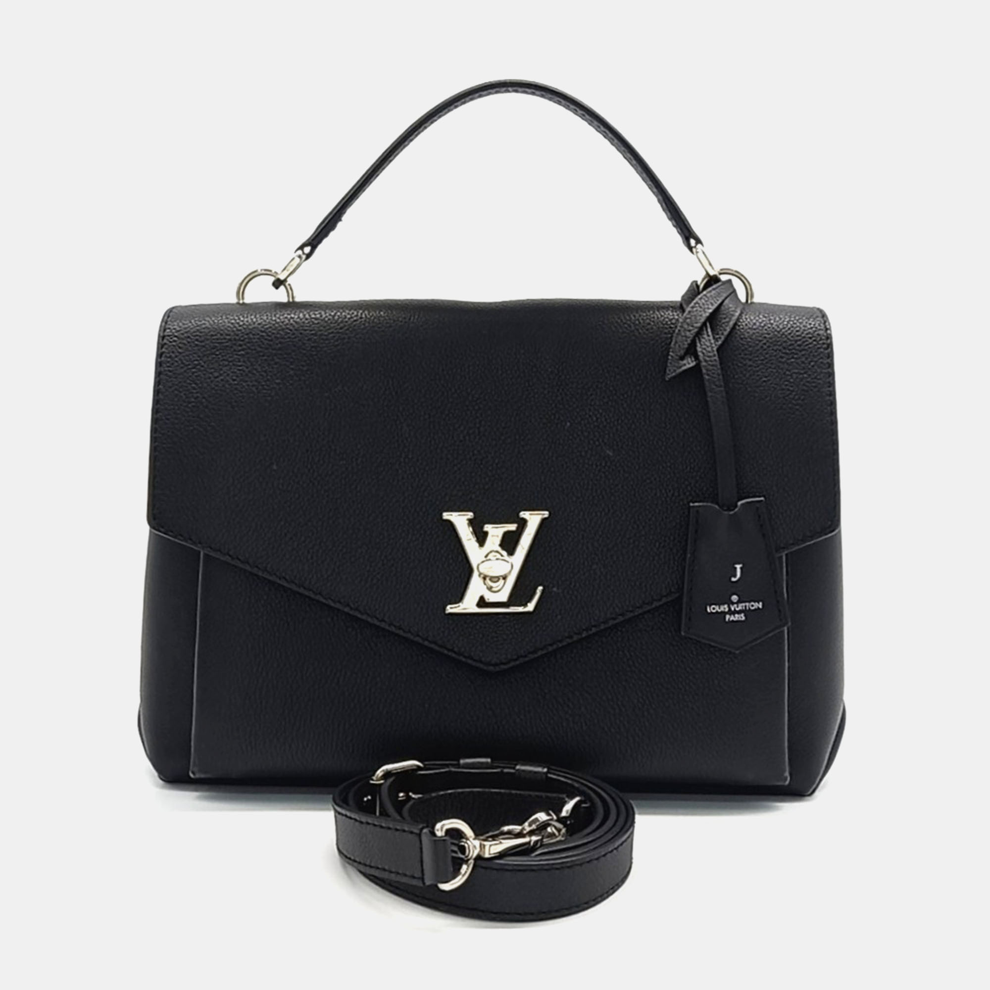 

Louis Vuitton Black Leather My Lock Me bag