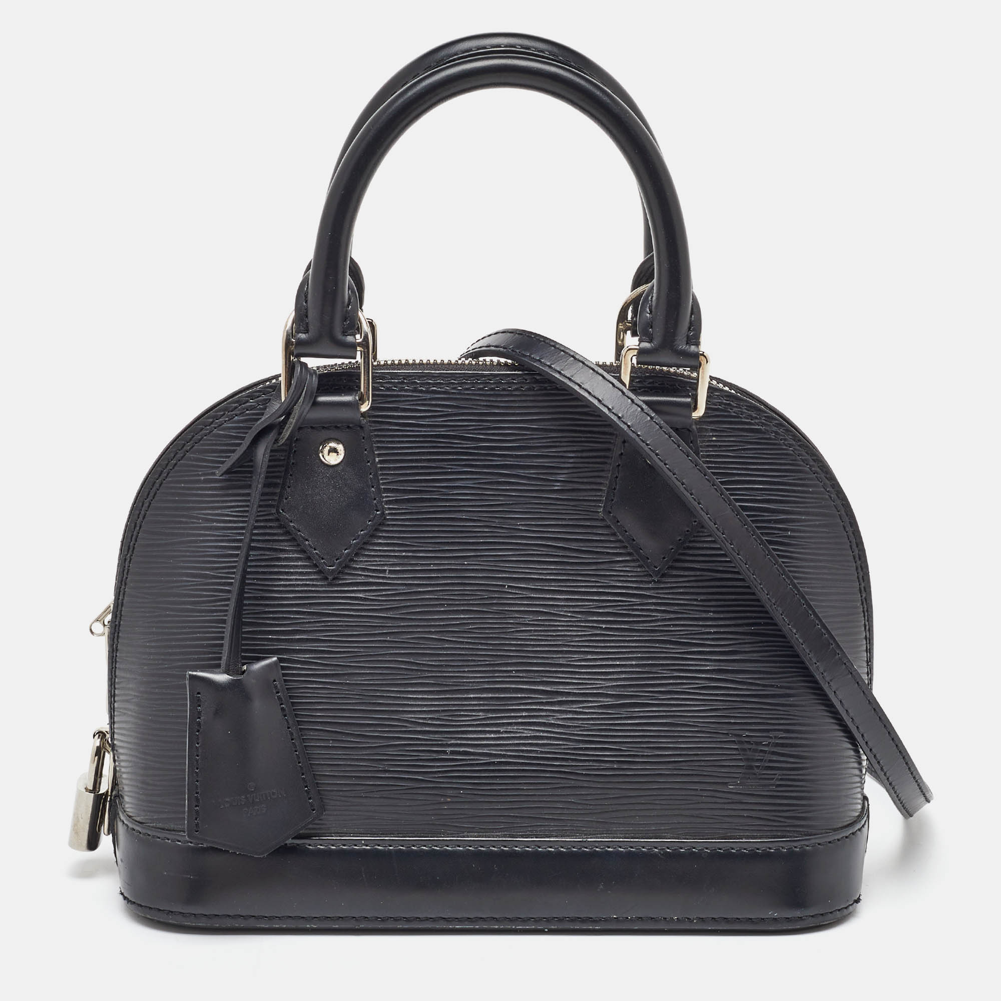 

Louis Vuitton Black Epi Leather Alma BB Bag