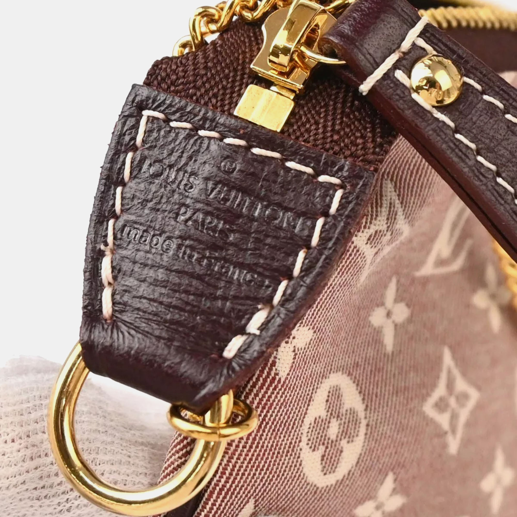 Louis Vuitton Sepia/Red Idylle Mini Pochette Accessoires Handbag 