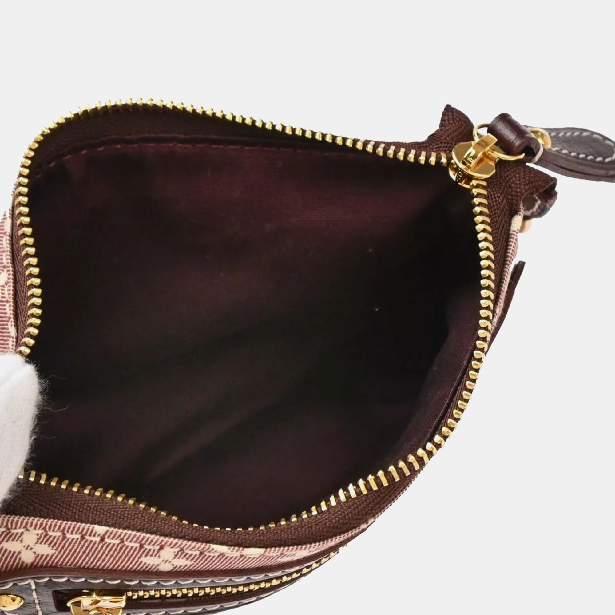 Louis Vuitton Sepia/Red Idylle Mini Pochette Accessoires Handbag 